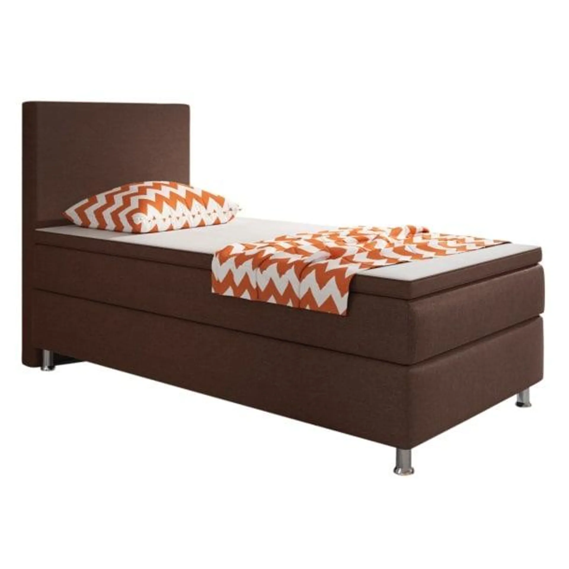 Boxspringbett Berlin 90 x 200 cm braun