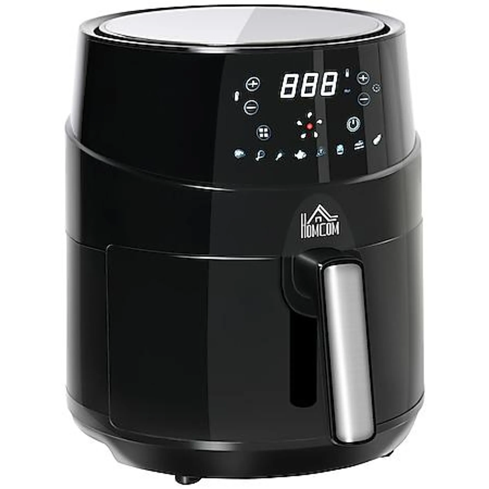 HOMCOM Heißluftfritteuse mit LED-Display schwarz 28L x 35,1B x 33H cm |