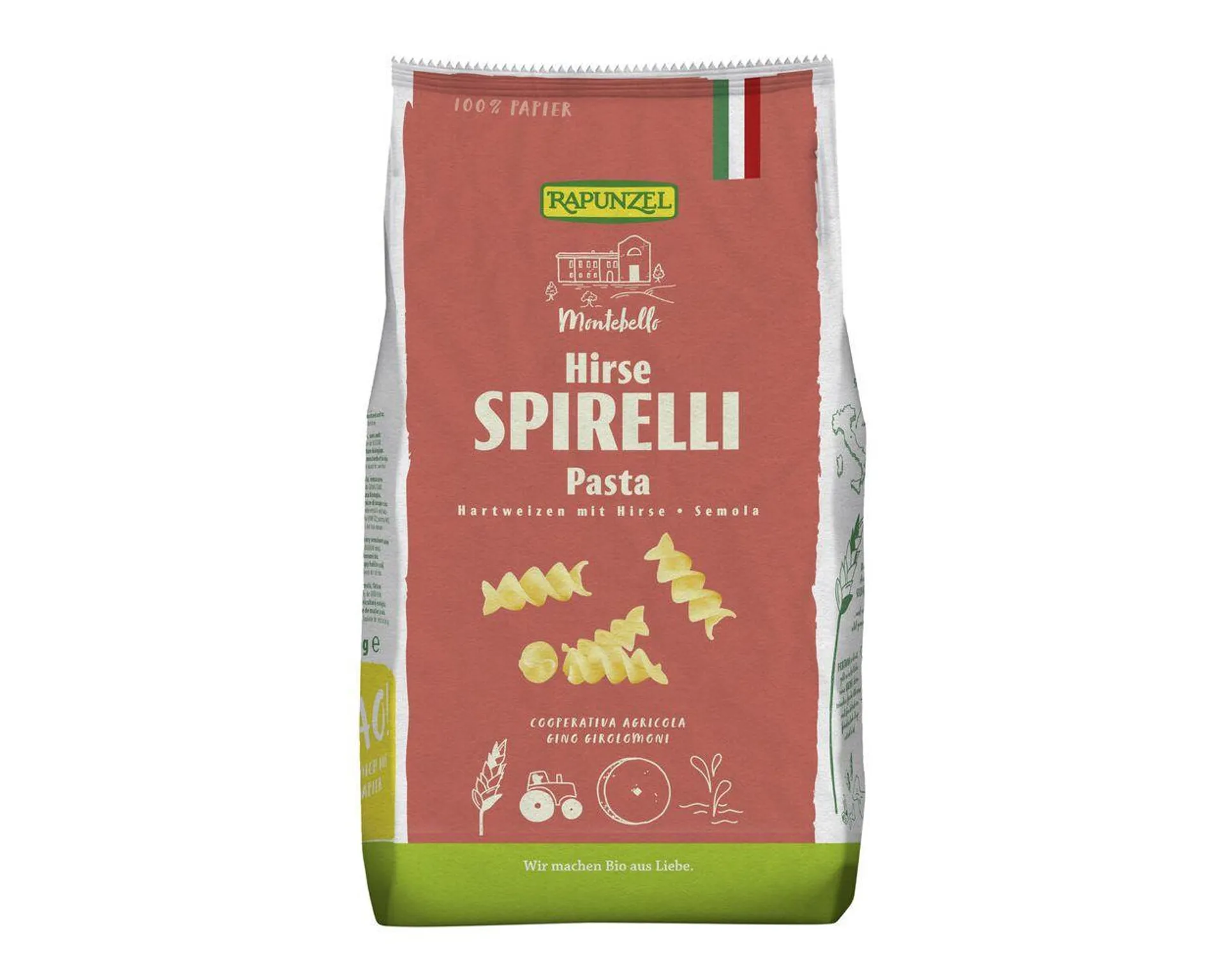 Rapunzel Spirelli mit Hirse Semola 500 g