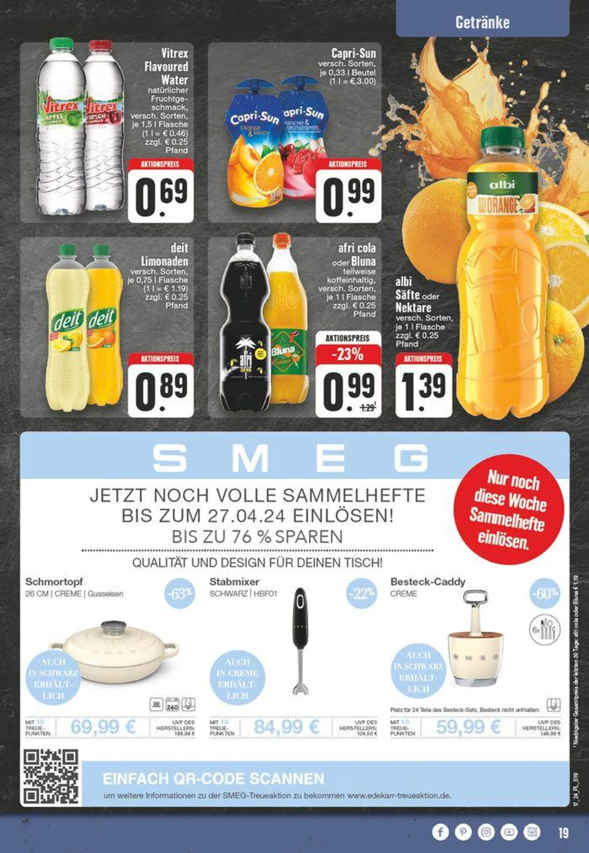 Edeka flugblatt von 21. April bis 27. April 2024 - Prospekt seite 19