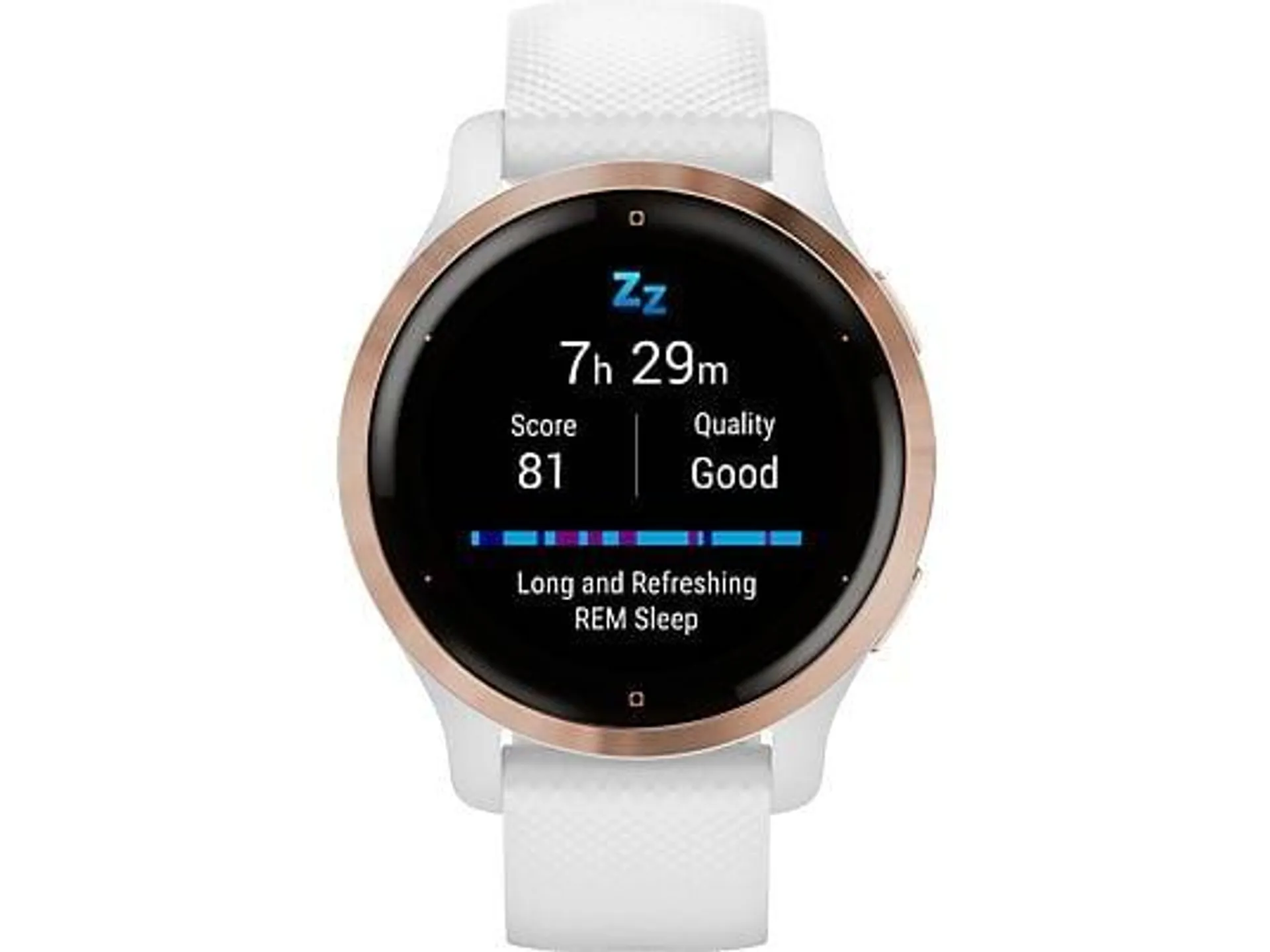 GARMIN Venu 2S Smartwatch Polymer Silikon, 110-175 mm, Weiß