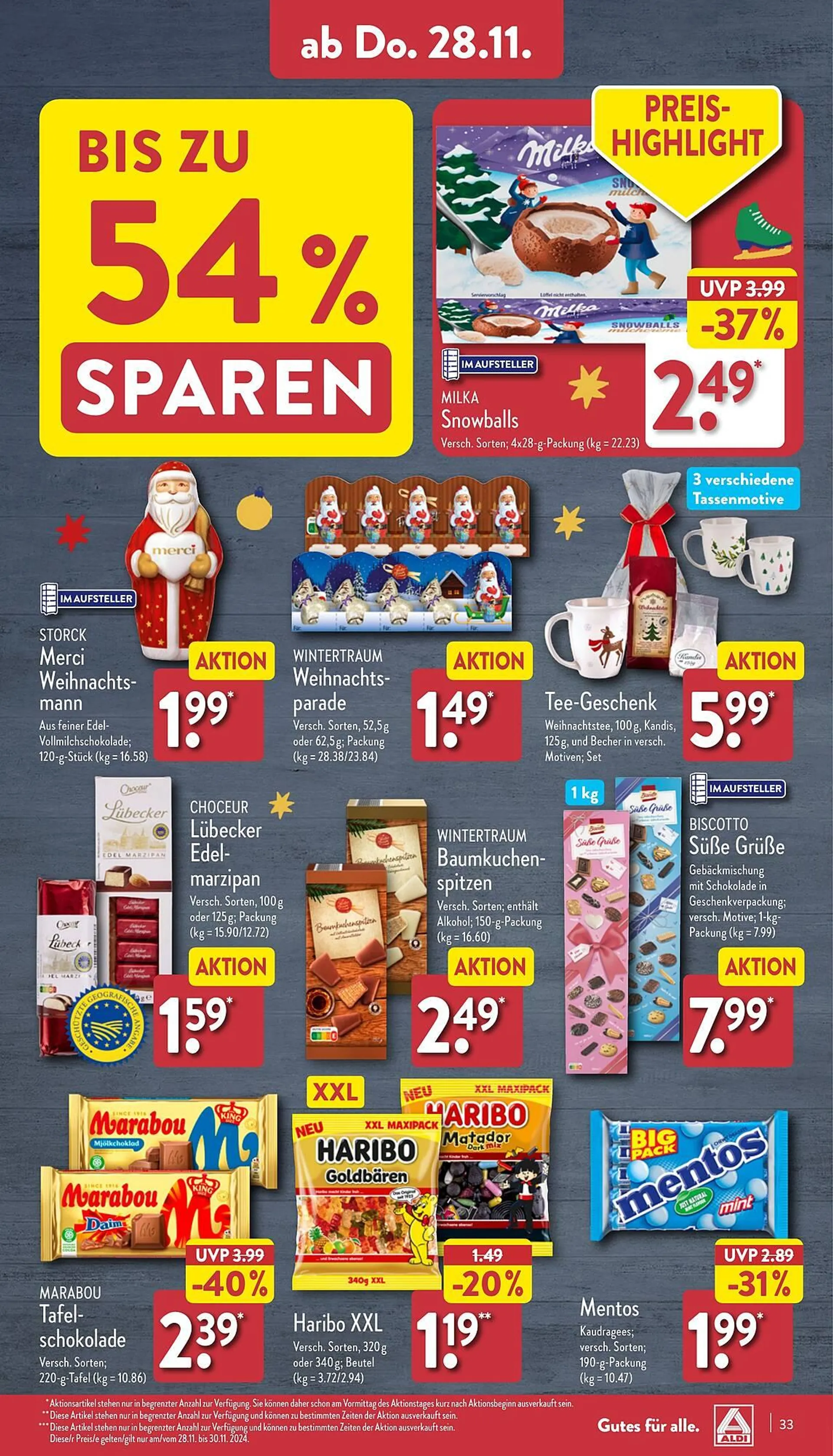 Aldi Nord Prospekt von 25. November bis 30. November 2024 - Prospekt seite 33