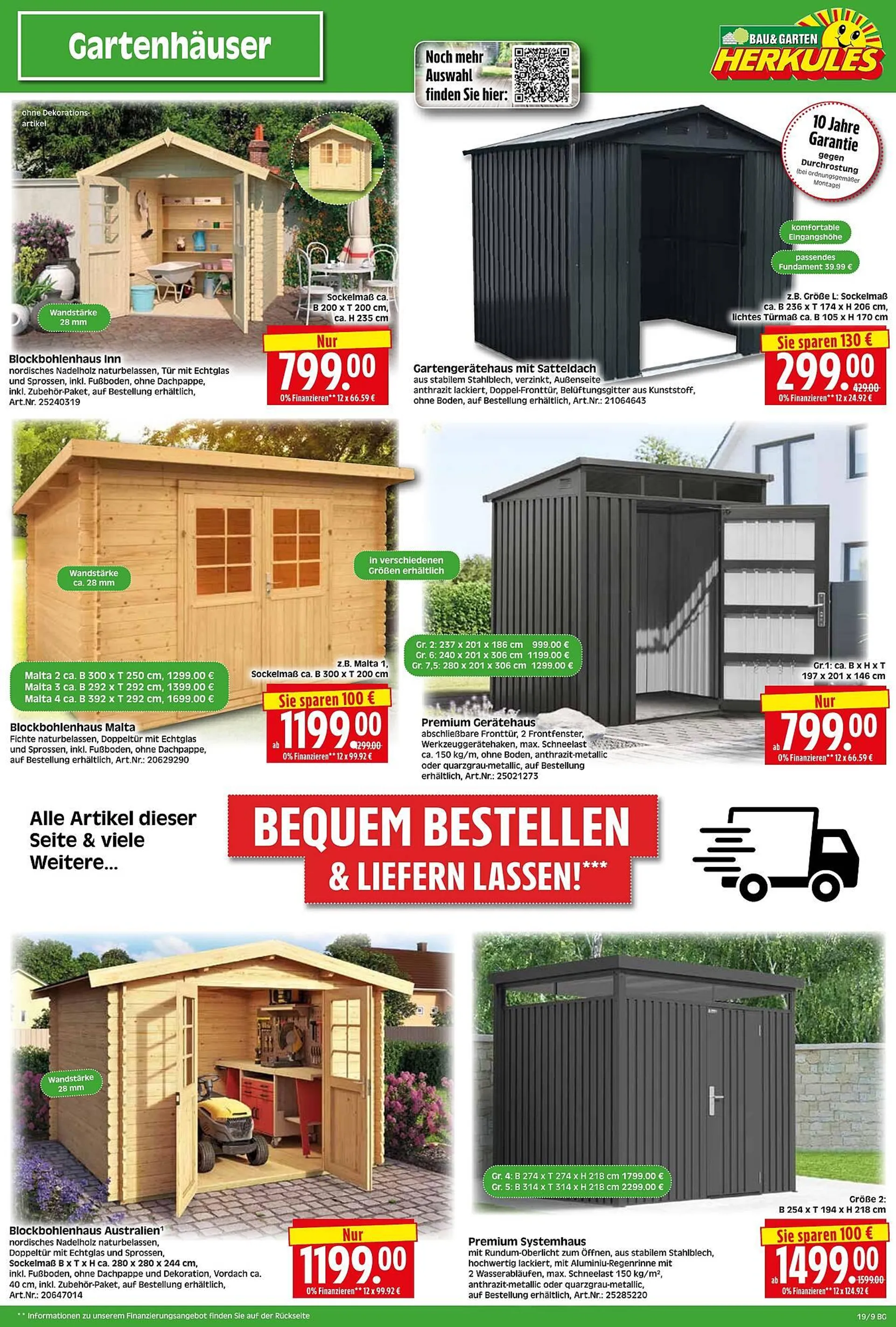 Herkules Baumarkt Prospekt von 5. Mai bis 10. Mai 2025 - Prospekt seite 9