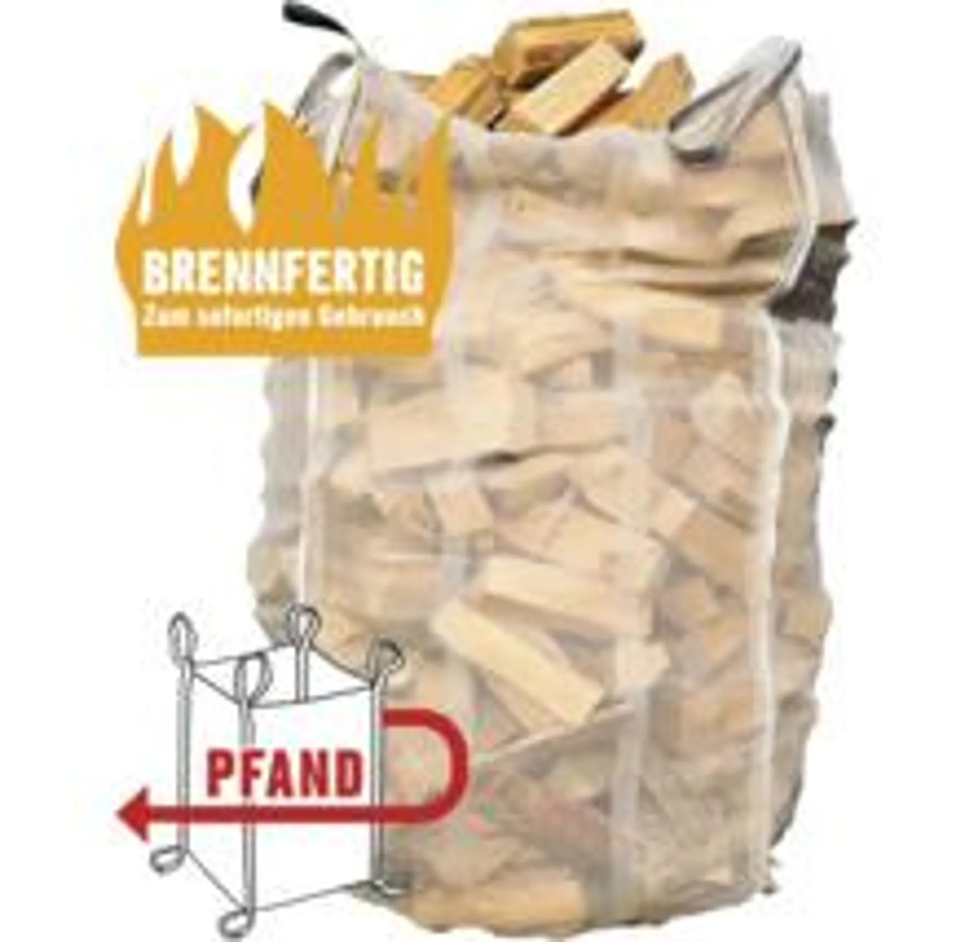 Kaminholz Brennholz HORNBACH FORST Buchenholz im Woodbag brennfertig 1,0 Schüttraummeter 22-25cm, kammergetrocknet zzgl. Pfand