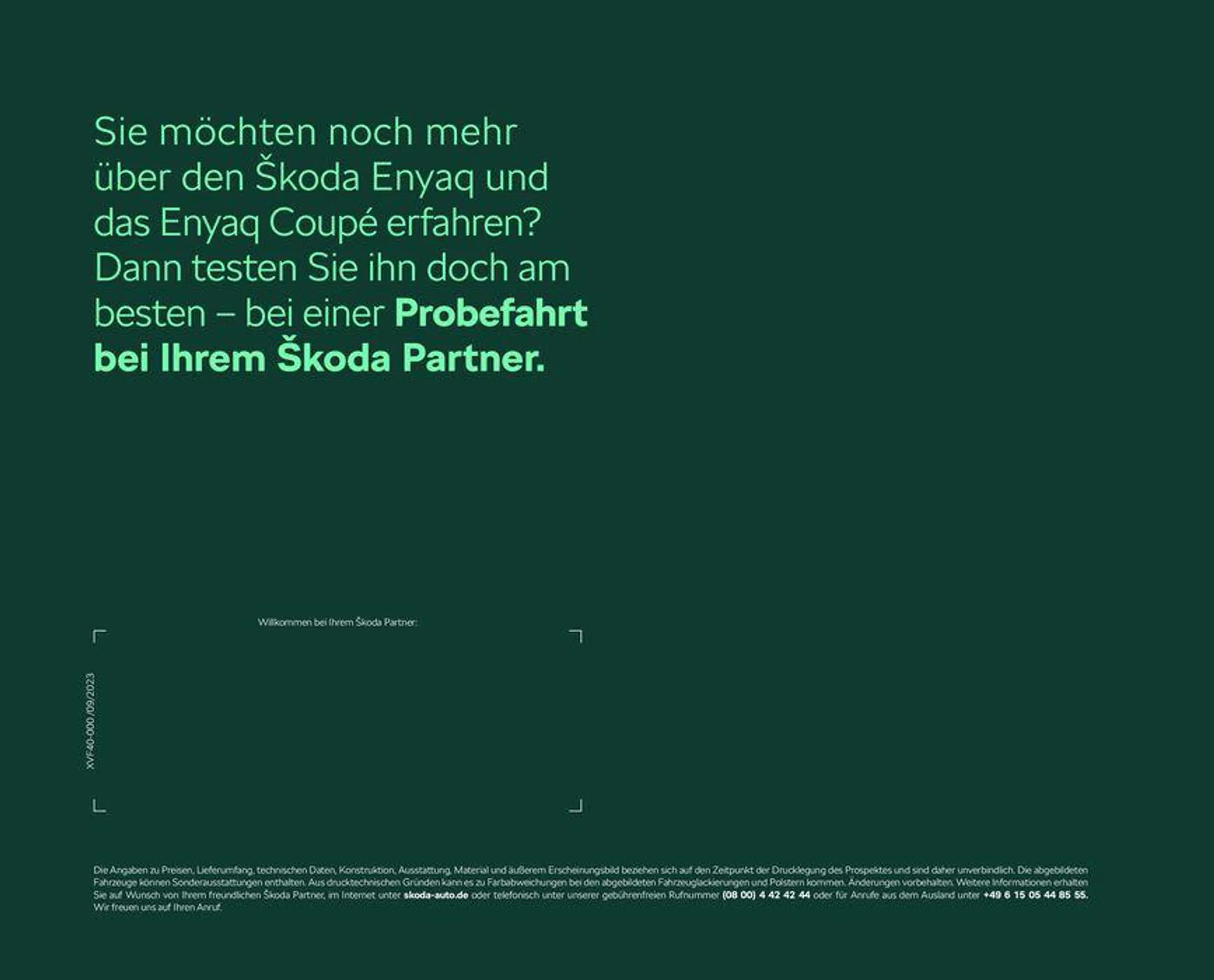 Škoda Enyaq und Enyaq Coupé Broschüre von 22. Januar bis 22. Januar 2025 - Prospekt seite 56