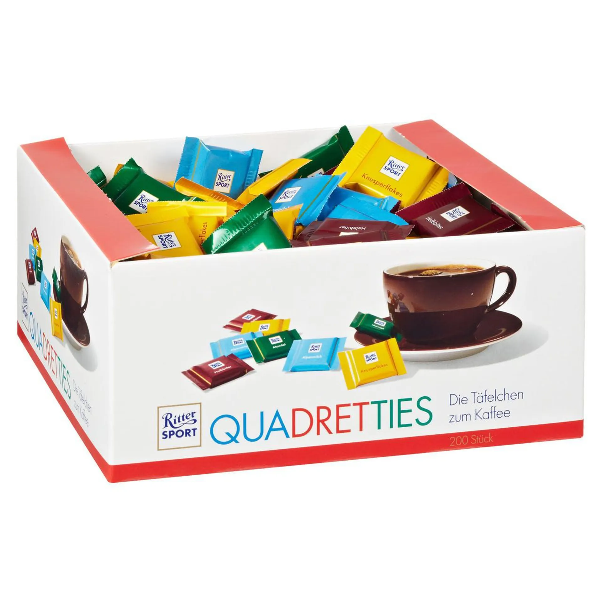 Ritter Sport Schokoladentafeln Mini Quadretties 200 Portionen x 5g (1kg)