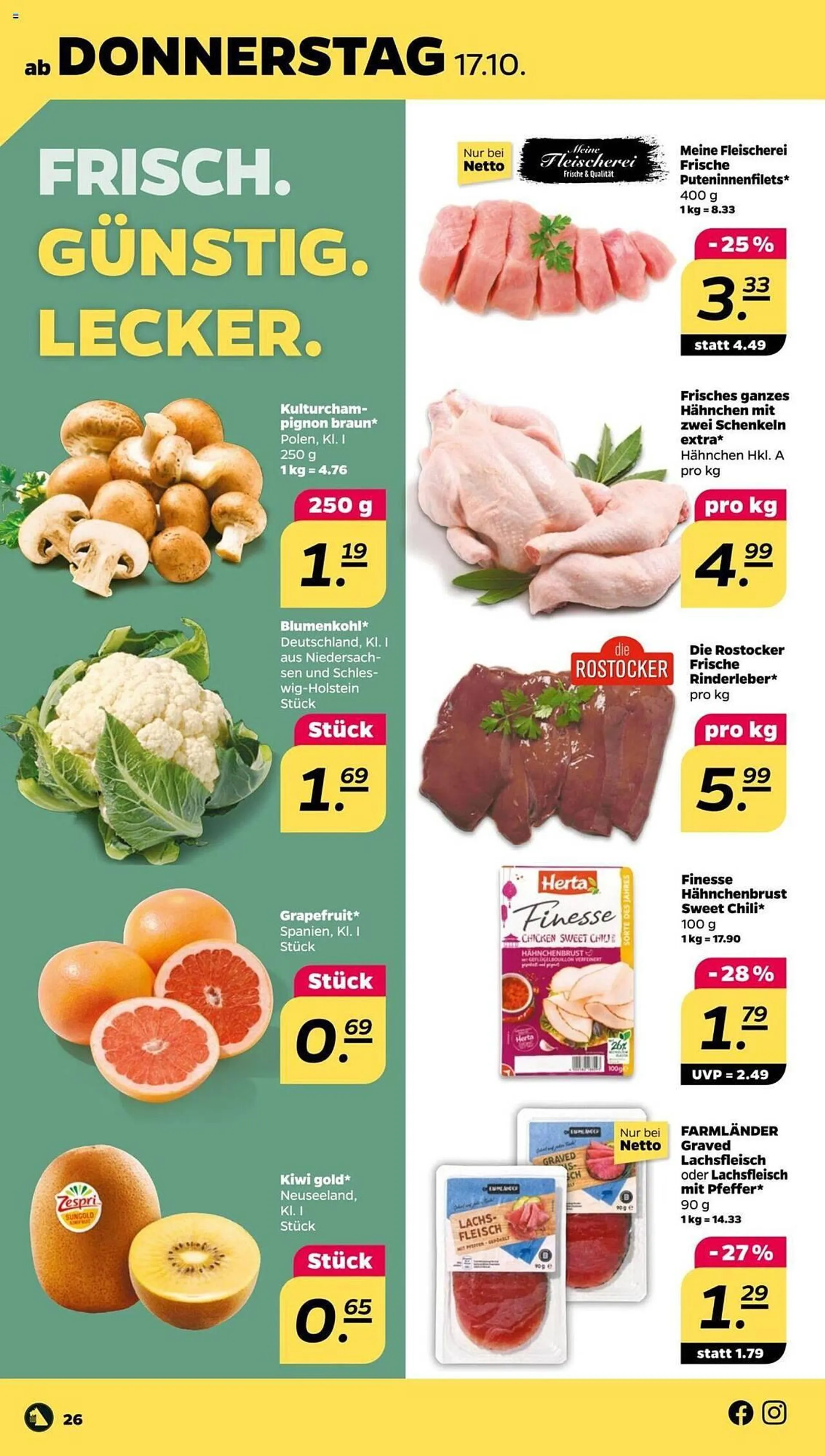 NETTO Prospekt von 14. Oktober bis 19. Oktober 2024 - Prospekt seite 26