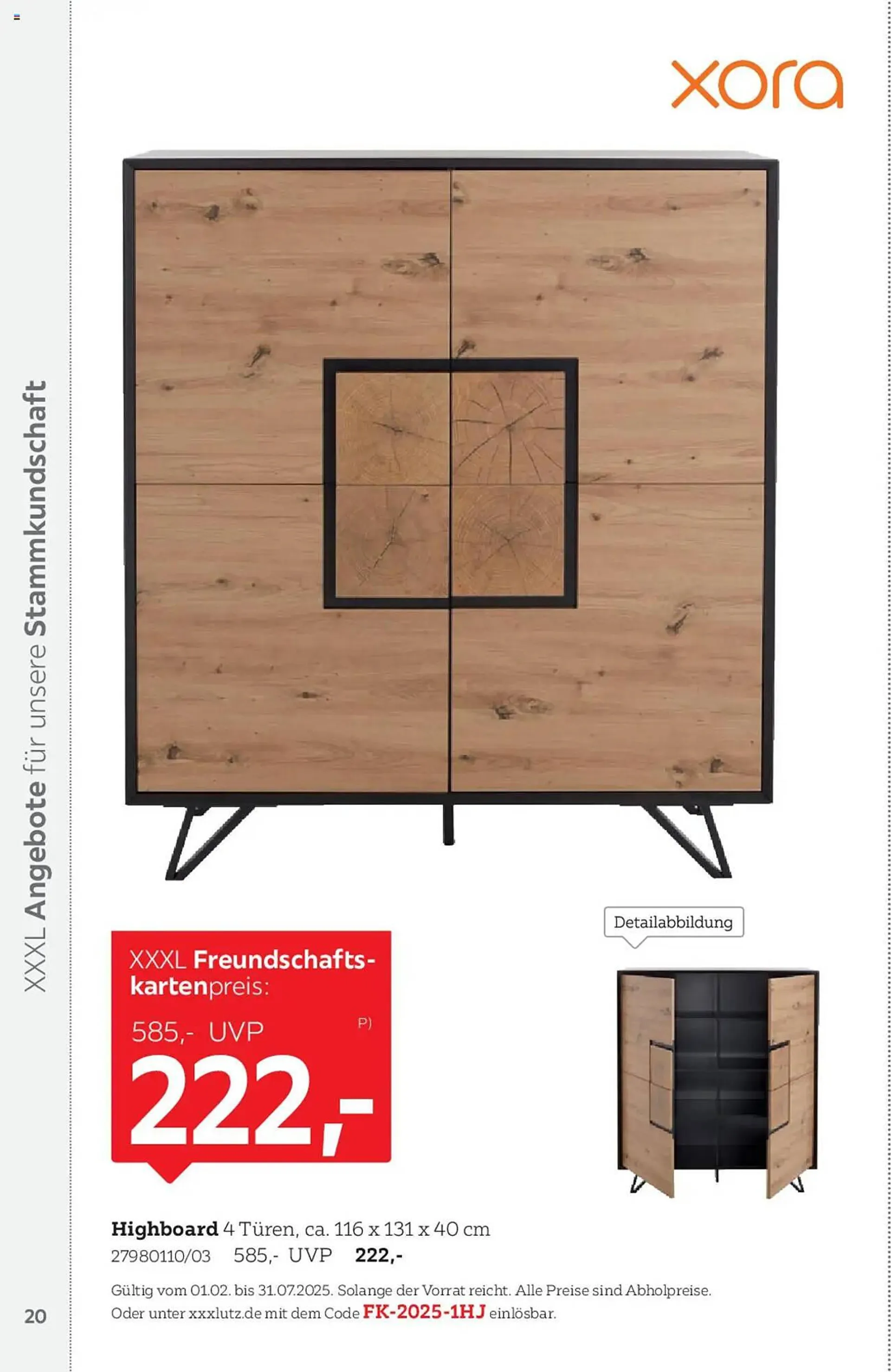 XXXLutz Prospekt von 1. Februar bis 31. Juli 2025 - Prospekt seite 20