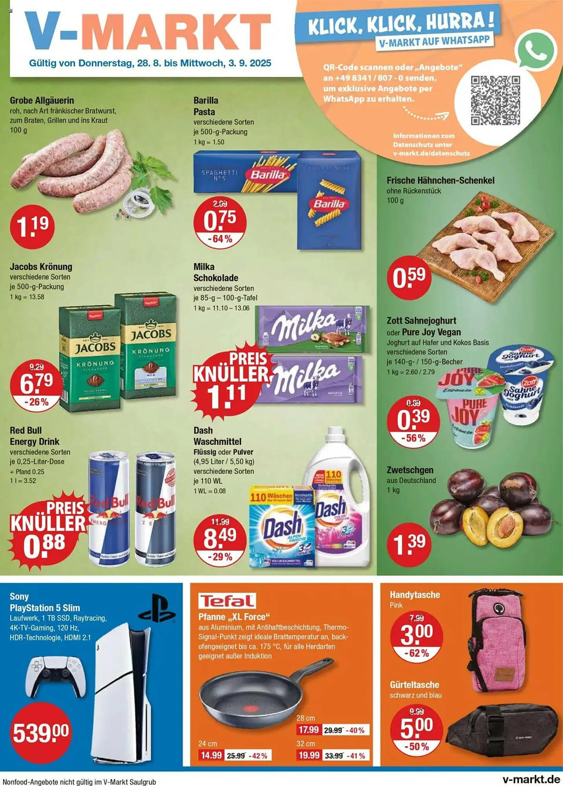 V Markt Prospekt von 28. August bis 3. September 2025 - Prospekt seite 1
