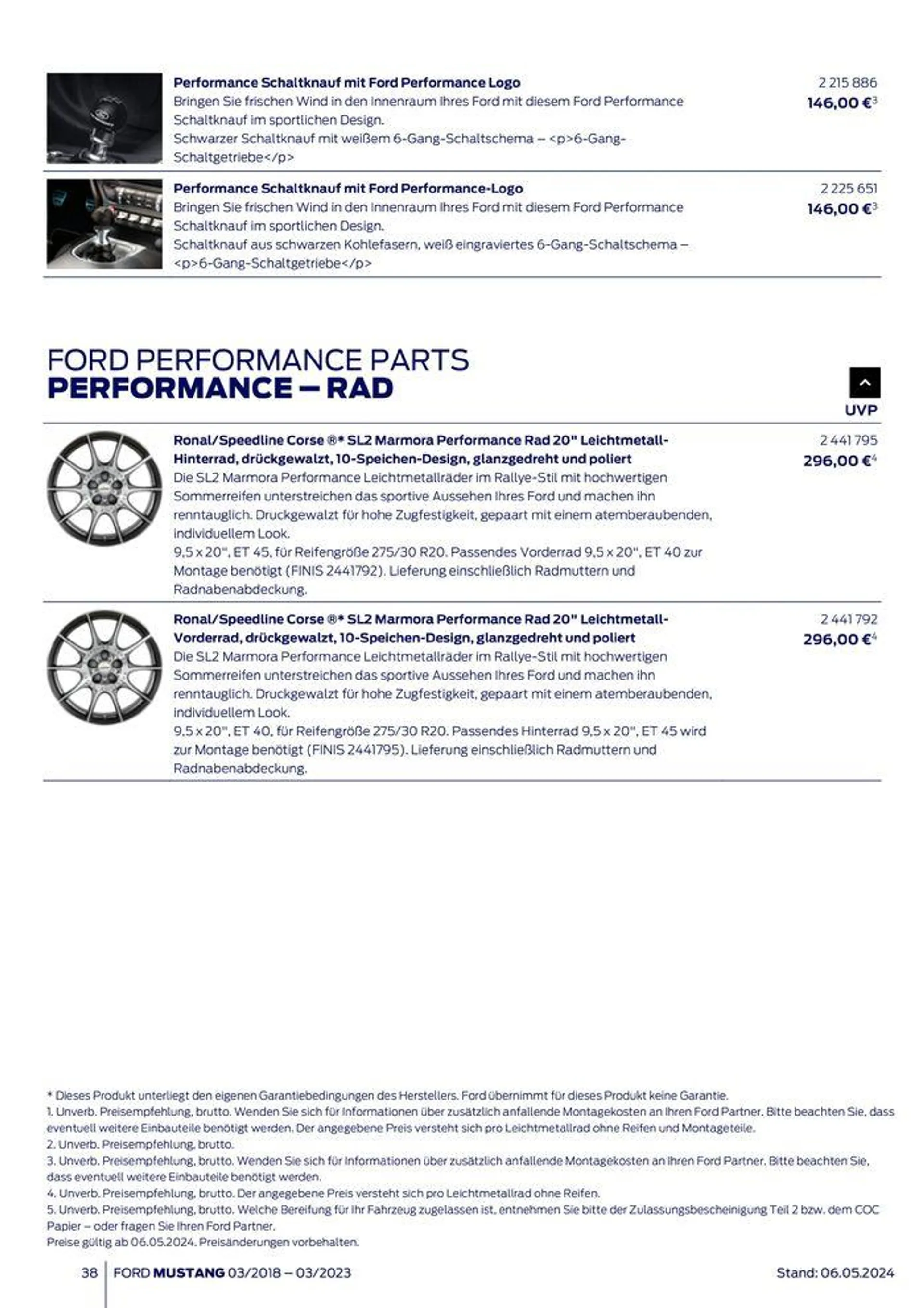 FORD MUSTANG von 9. Mai bis 9. Mai 2025 - Prospekt seite 38