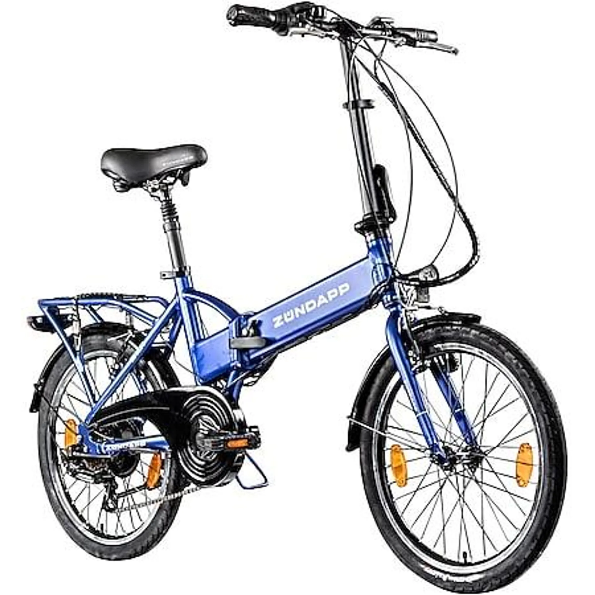 Zündapp Z101 20 Zoll Elektro Klapprad für Erwachsene 150 - 180 cm 6 Gang E Klappfahrrad E Bike Faltrad Pedelec StVZO