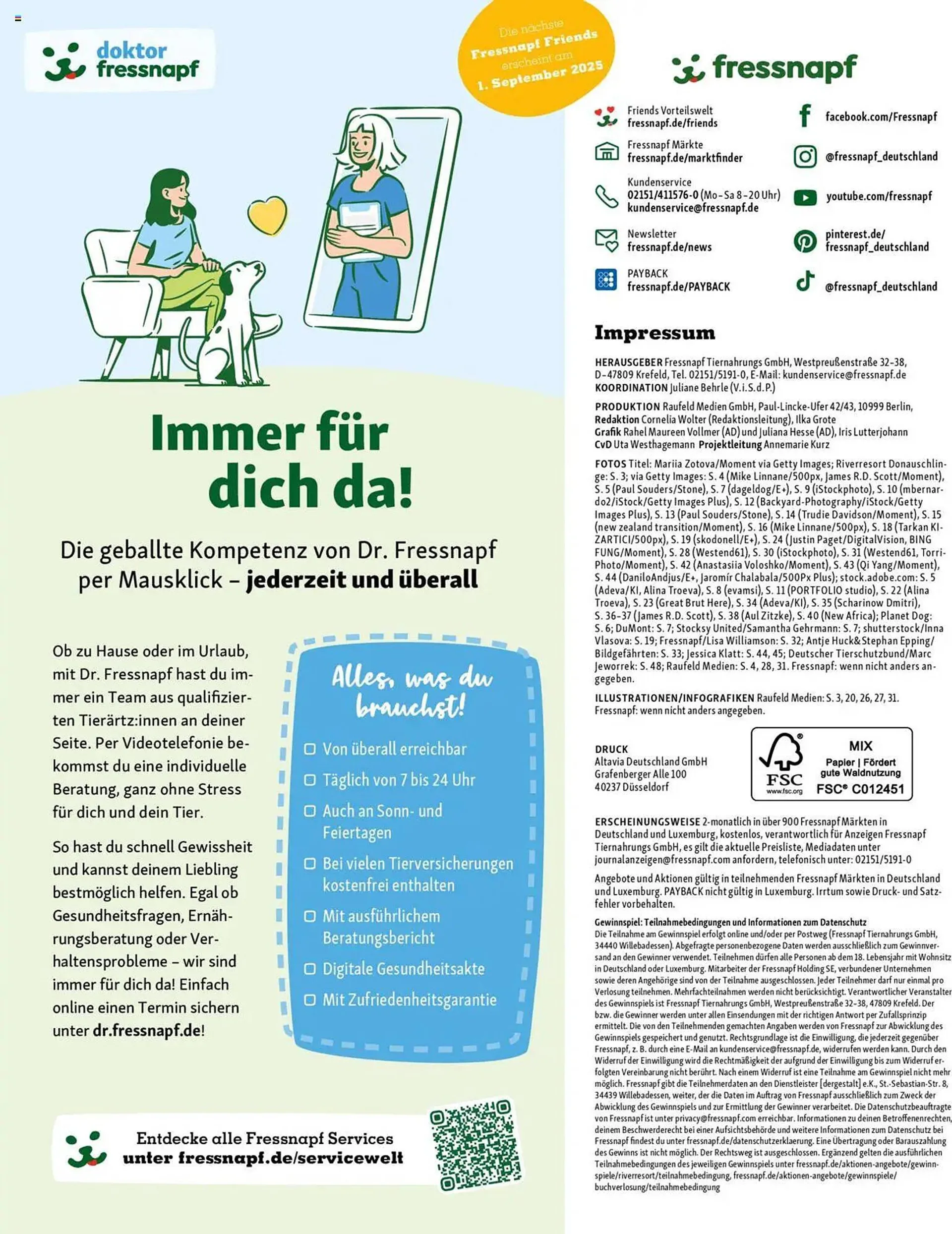 Fressnapf Prospekt von 1. Juli bis 31. August 2025 - Prospekt seite 54