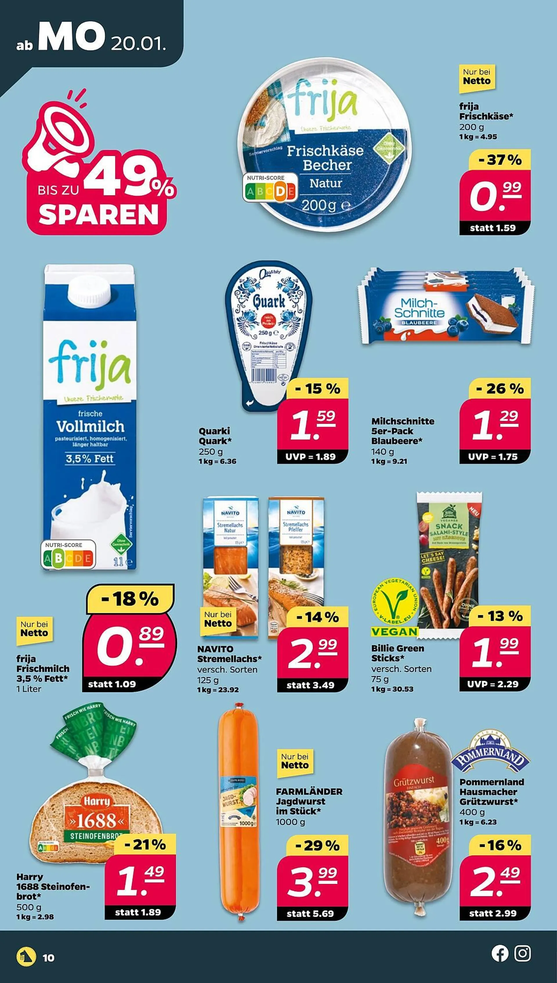 NETTO Prospekt von 20. Januar bis 25. Januar 2025 - Prospekt seite 10