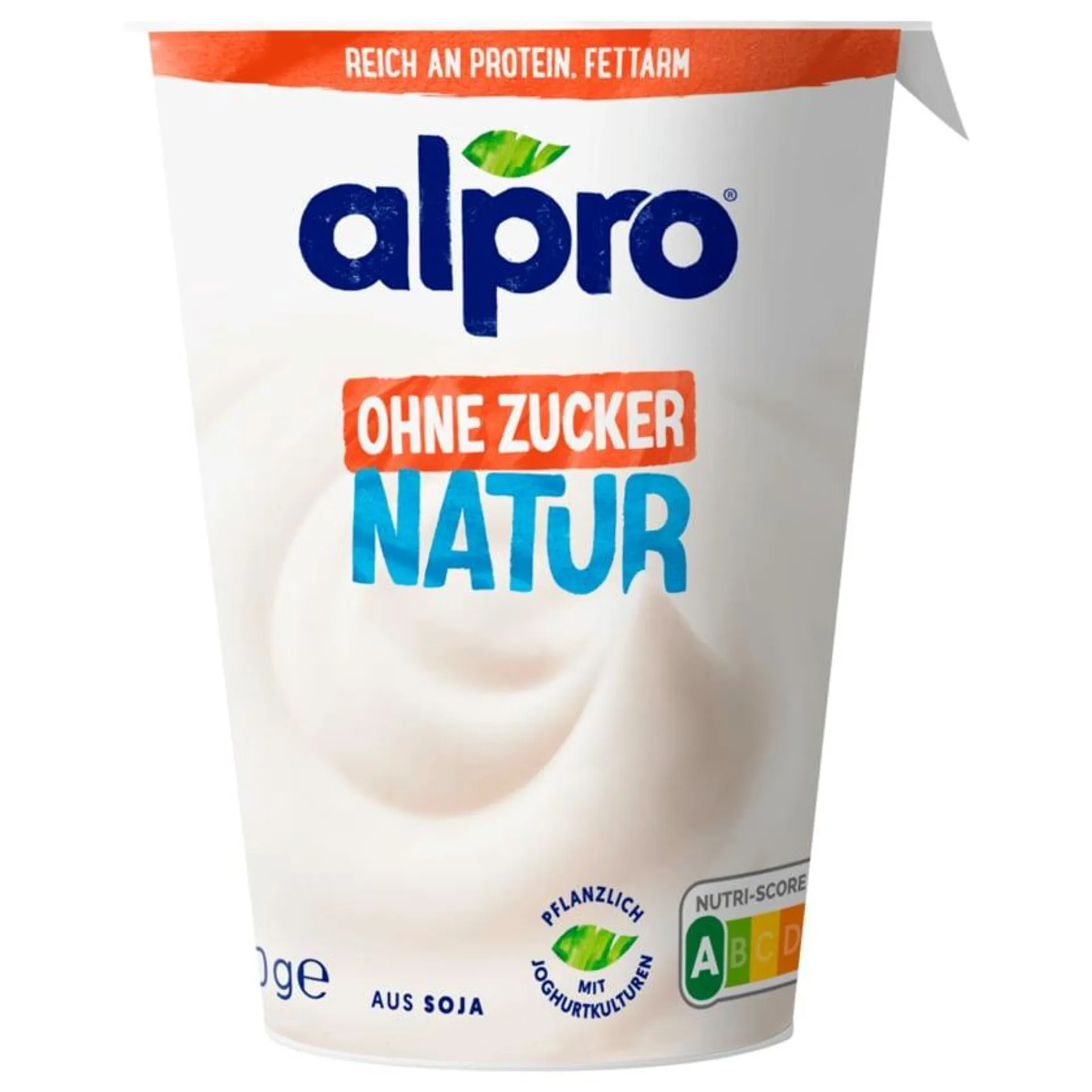 Alpro Joghurtalternative Soja Natur ohne Zucker 400g