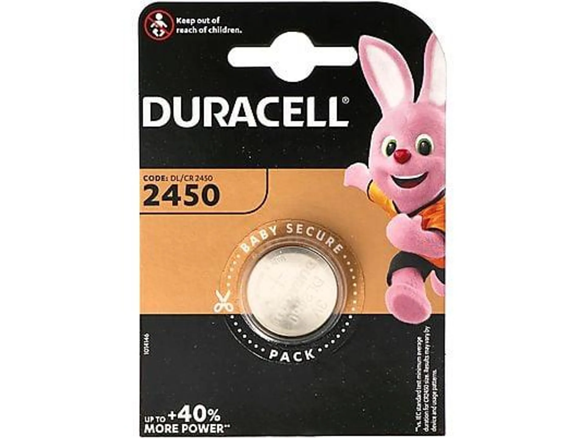 DURACELL Duracell DL2450 Lithium Batterie IEC CR2450, 3 Vol Li - Lithium Batterie, 486 mAh