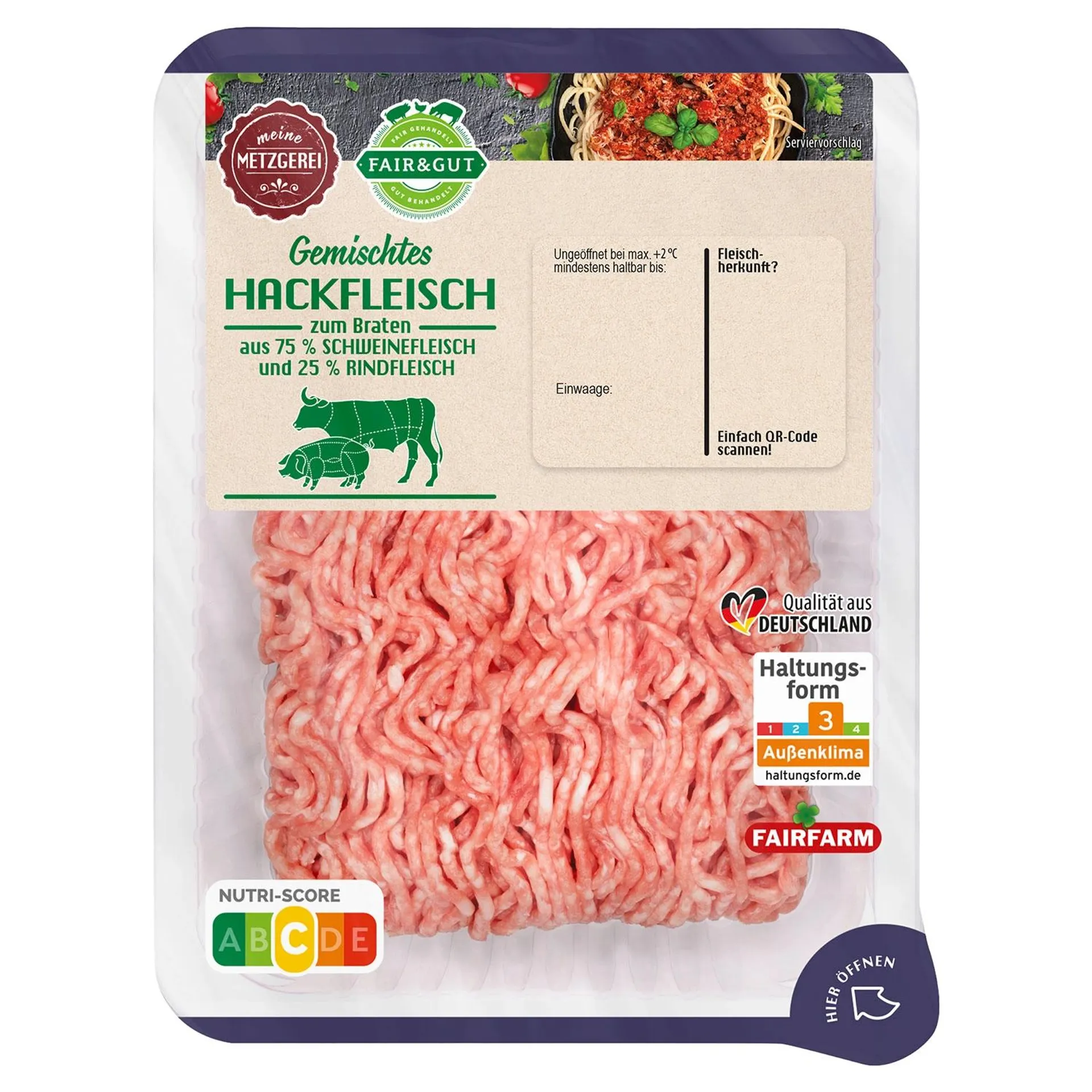 FAIR&GUT Hackfleisch gemischt 400 g