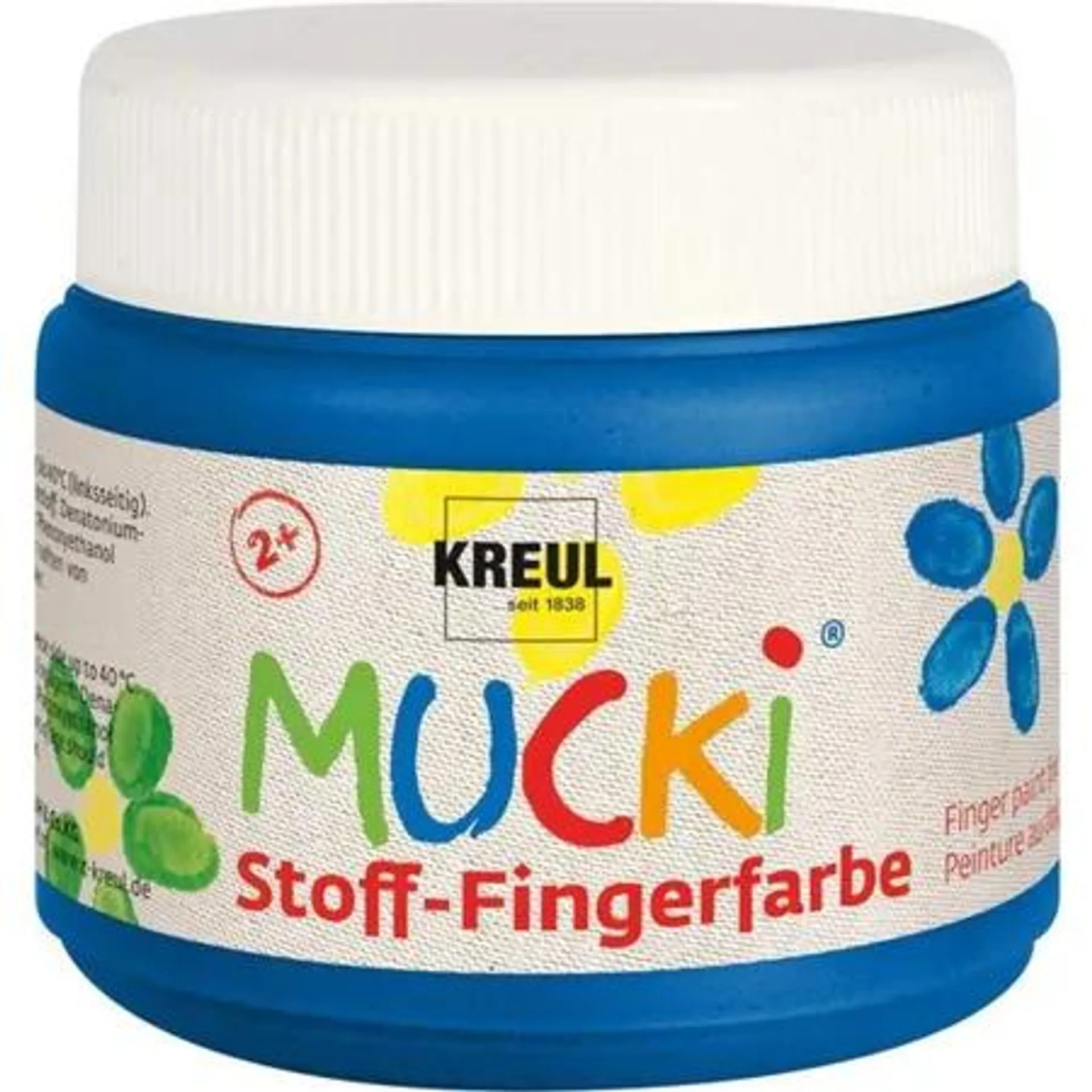 MUCKI Stoff-Fingerfarbe Blau 150 ml