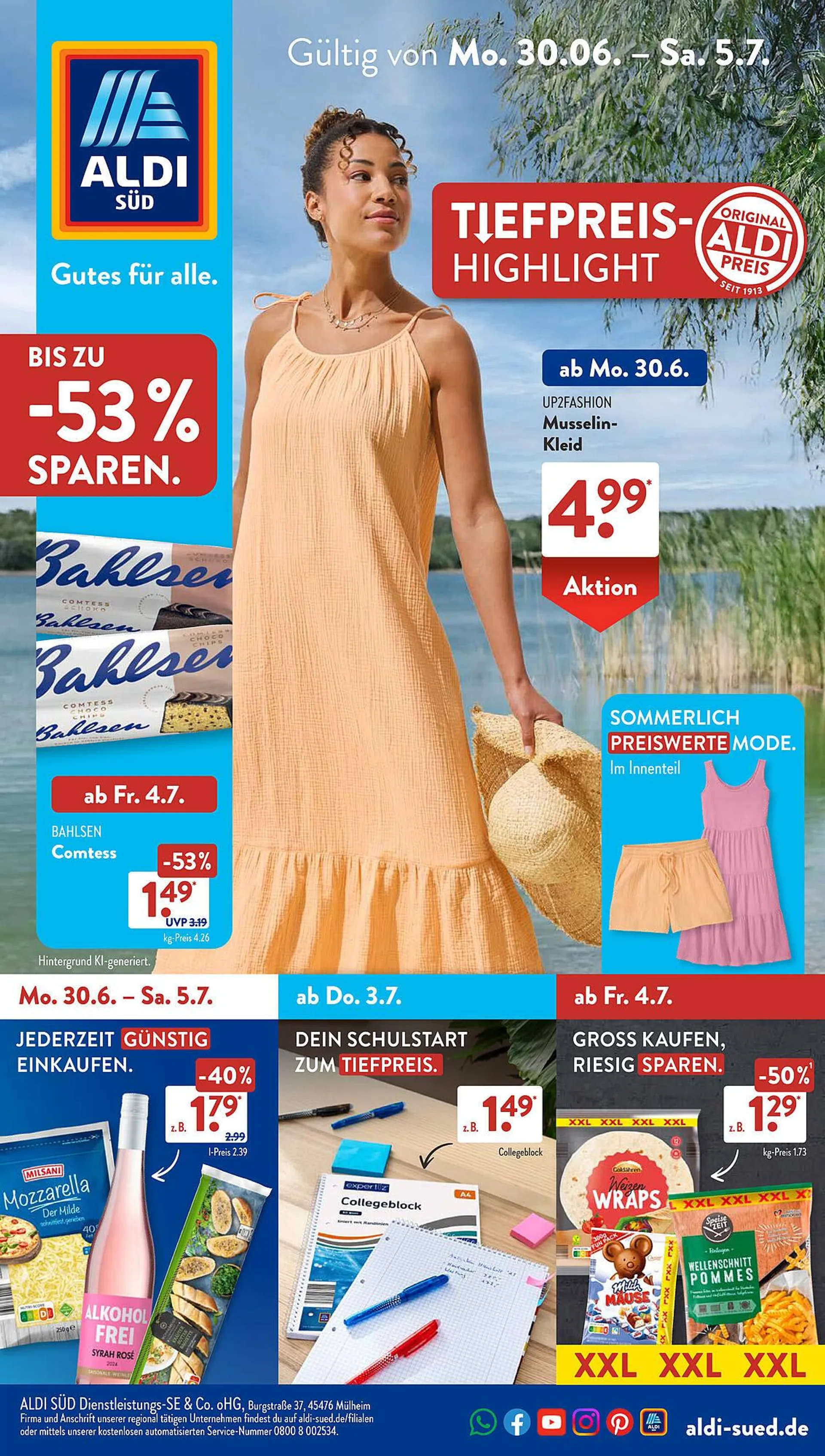 Aldi Süd Prospekt von 30. Juni bis 5. Juli 2025 - Prospekt seite 1
