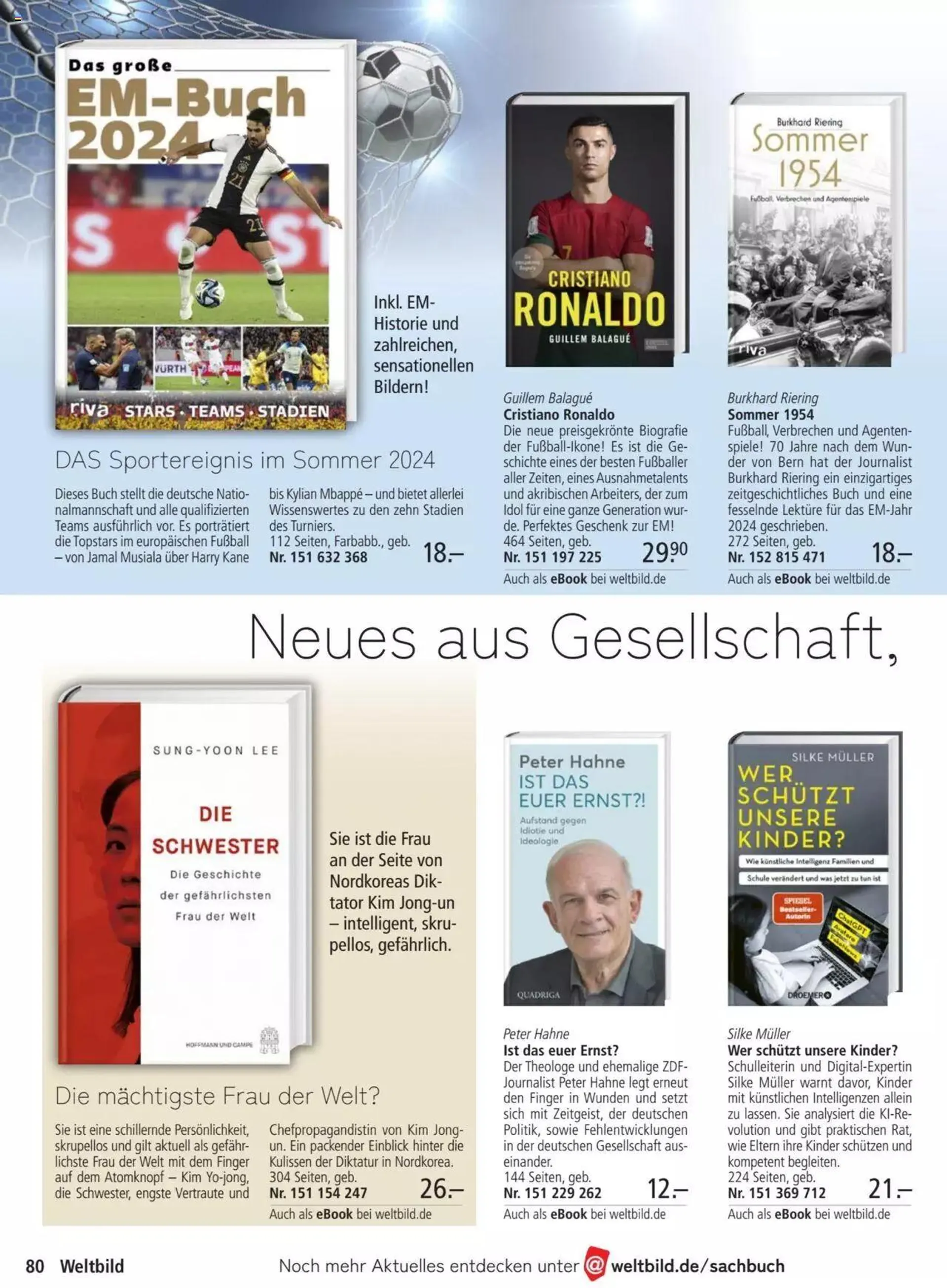 Weltbild Katalog von 24. Mai bis 31. Dezember 2024 - Prospekt seite 80