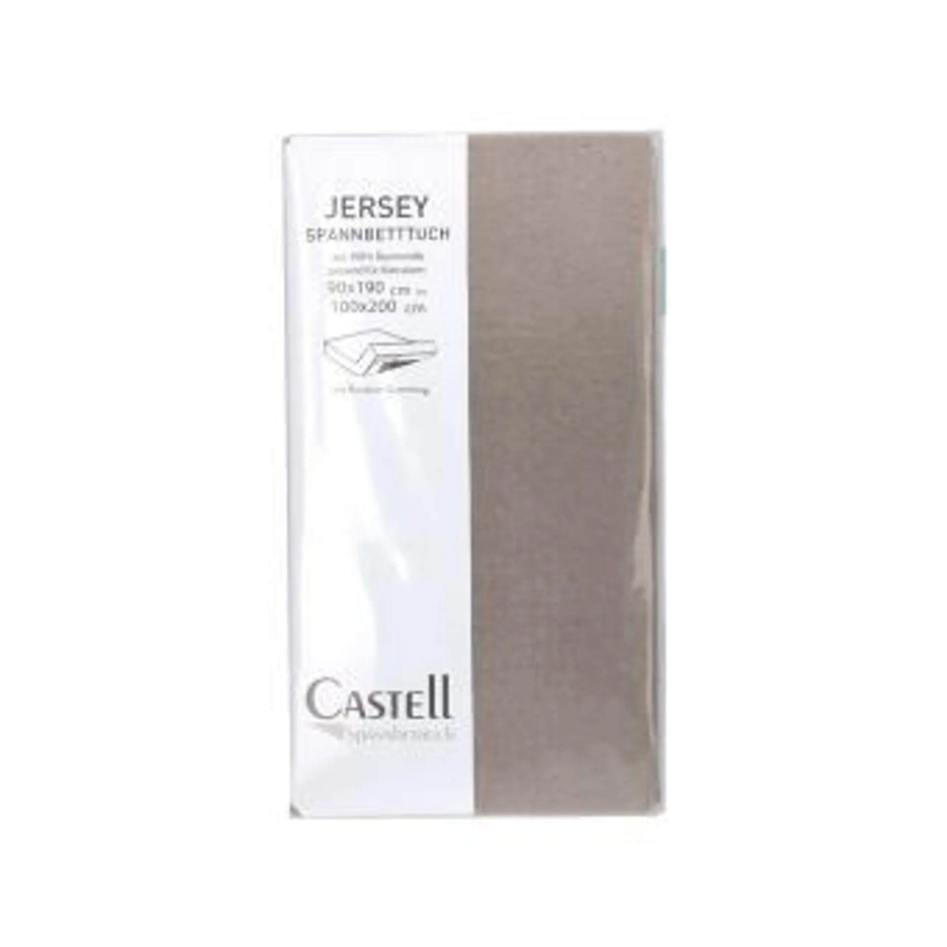 Castell Spannbetttuch 100 x 200 cm Taupe