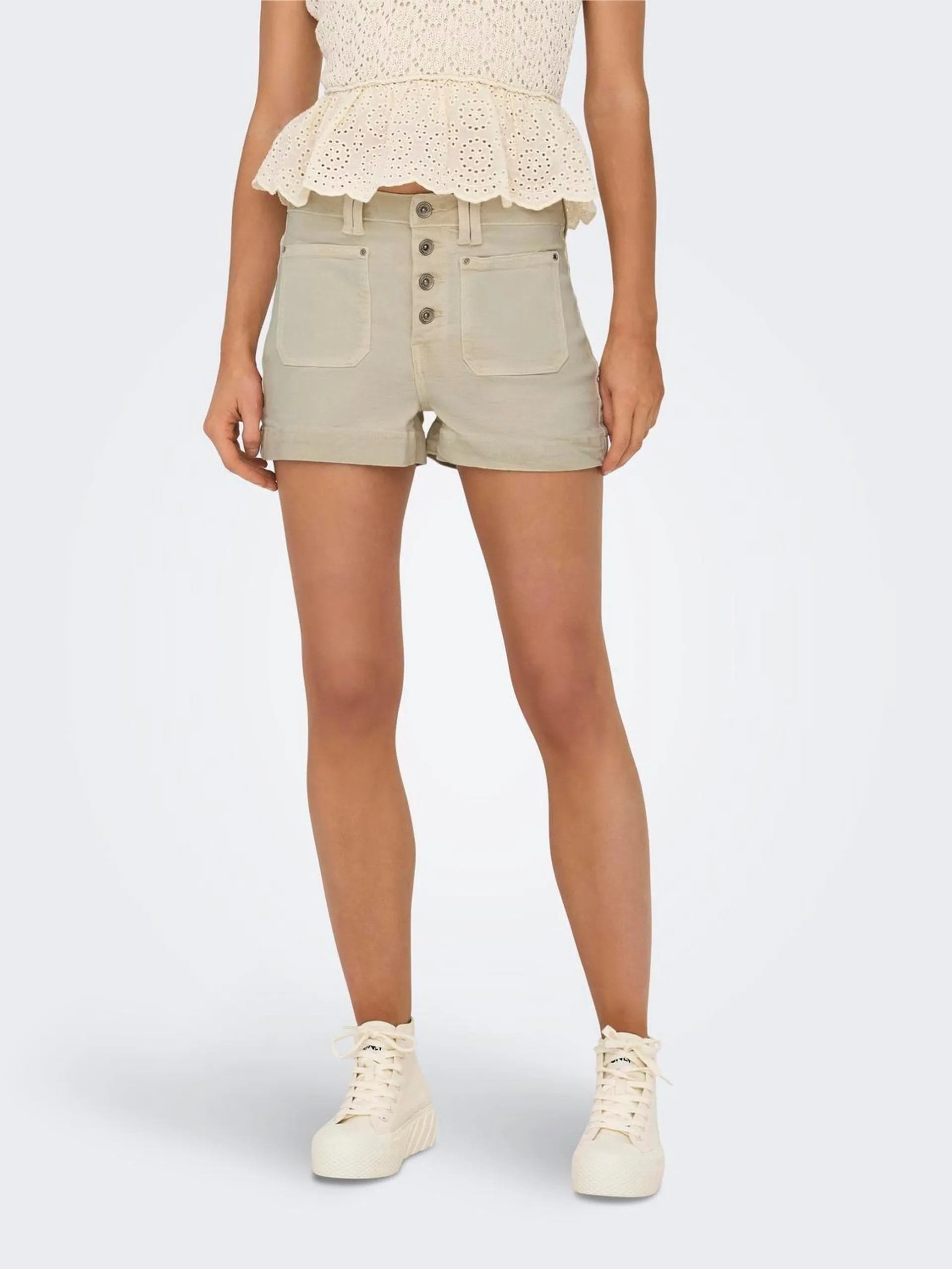 Locker geschnitten Hohe Taille Shorts