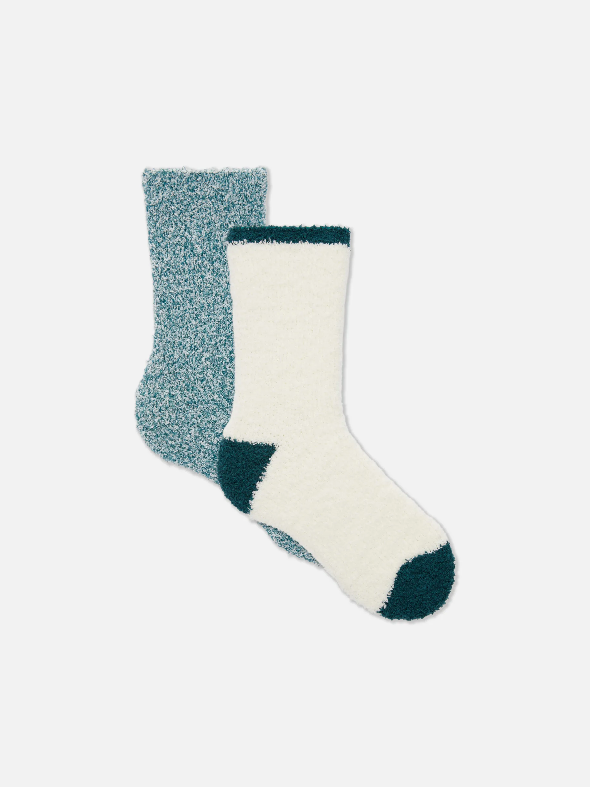 Gemusterte, bequeme Socken, 2er-Pack