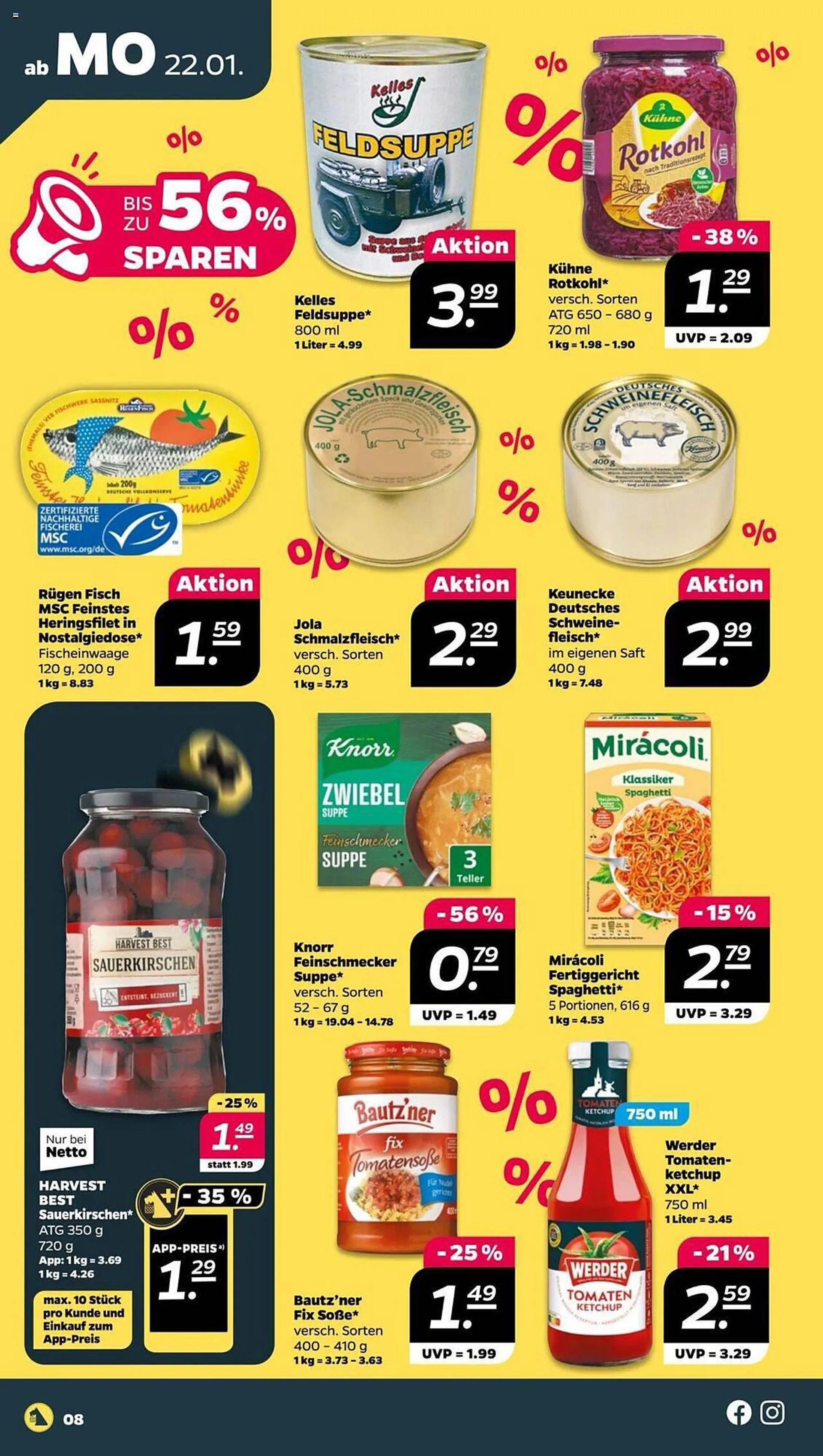 NETTO Prospekt von 22. Januar bis 27. Januar 2024 - Prospekt seite 8