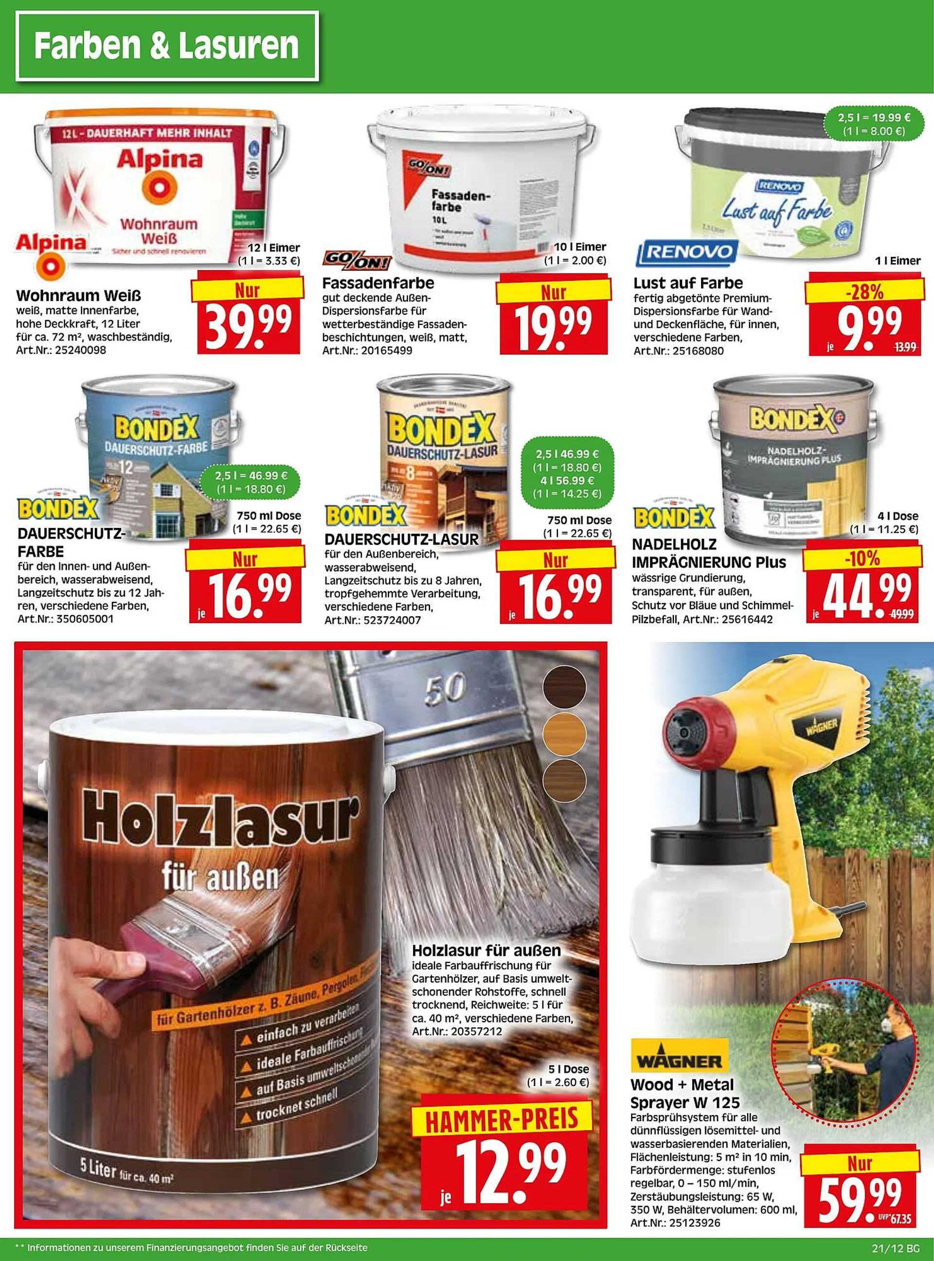 Herkules Baumarkt Prospekt von 19. Mai bis 26. Mai 2025 - Prospekt seite 12
