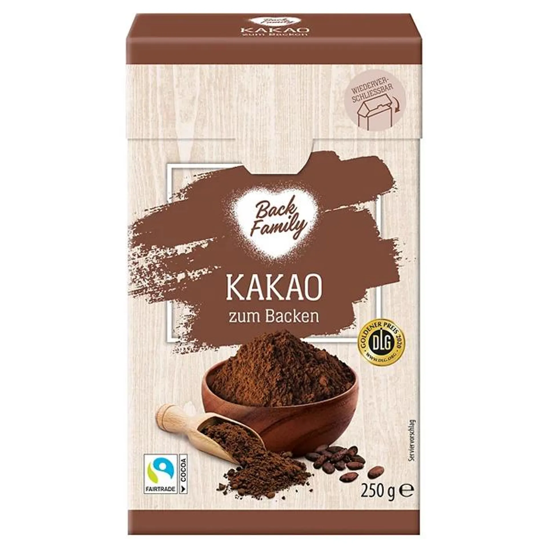 BACK FAMILY Kakao zum Backen 250 g