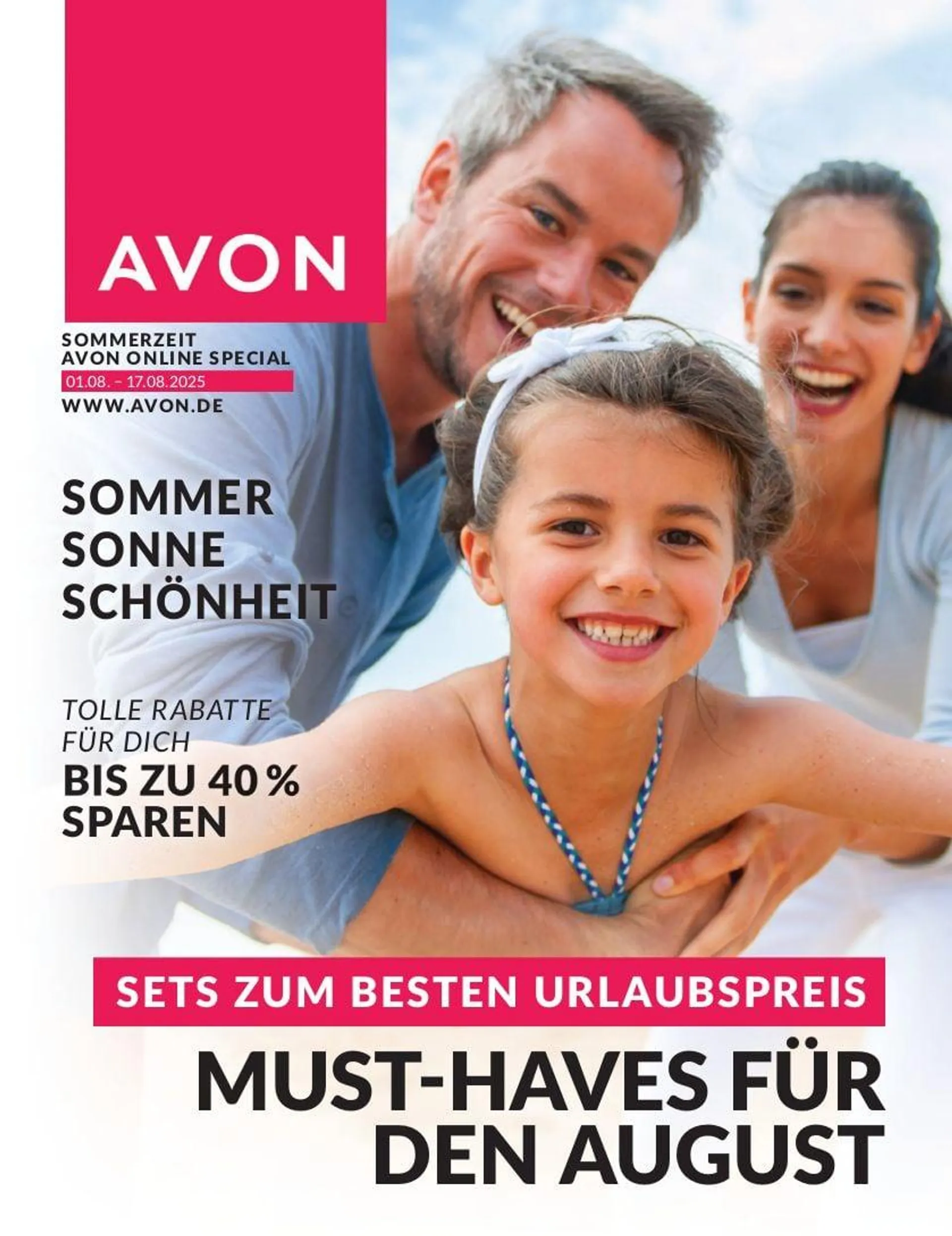 Avon Aktueller Prospekt von 6. August bis 20. August 2025 - Prospekt seite 1