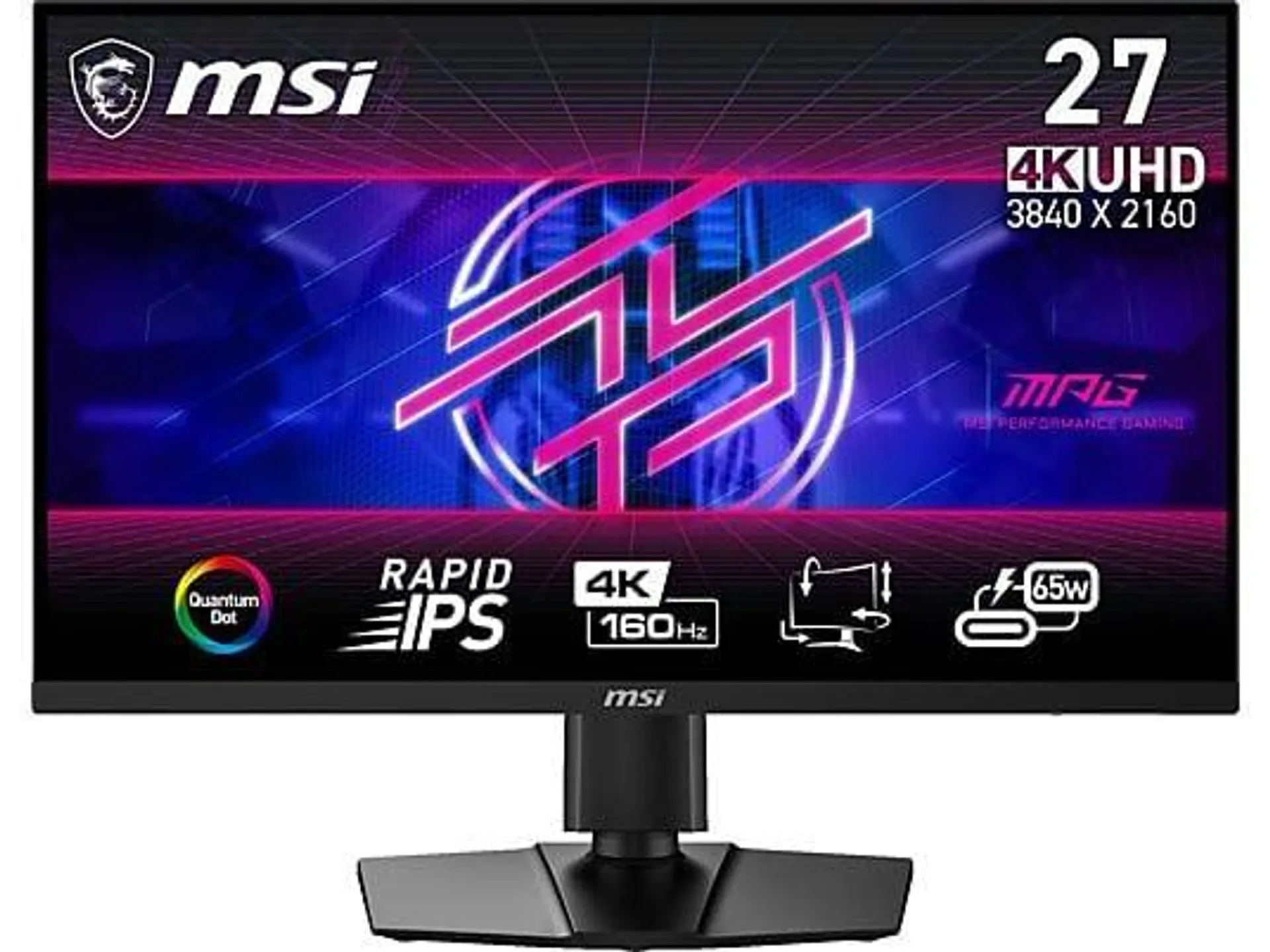 MSI MPG 274URFDE QD 27 Zoll UHD 4K Gaming Monitor (0,5 ms Reaktionszeit, 160 Hz)