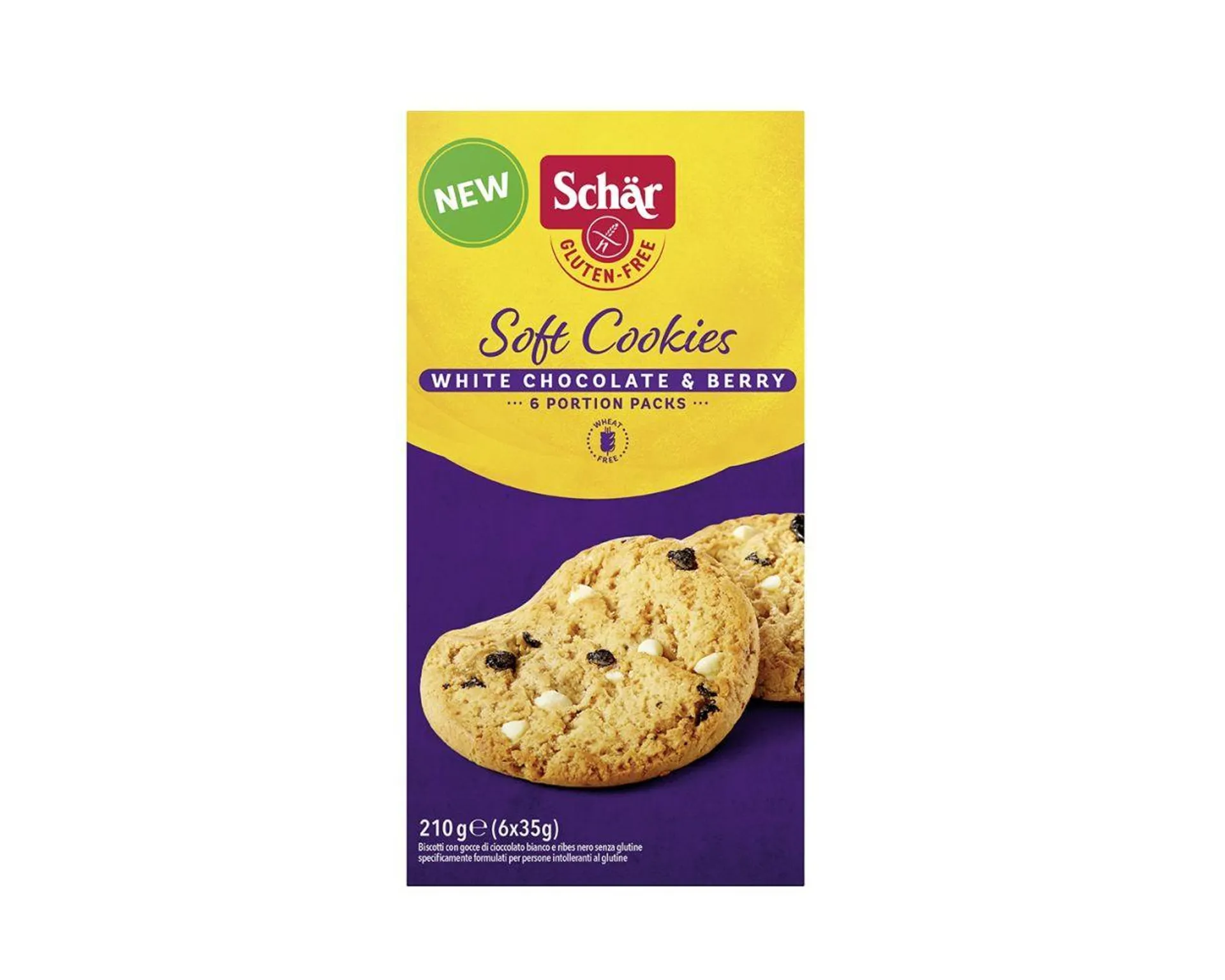 Schär Soft Cookies White Chocolate & Berry 210 g