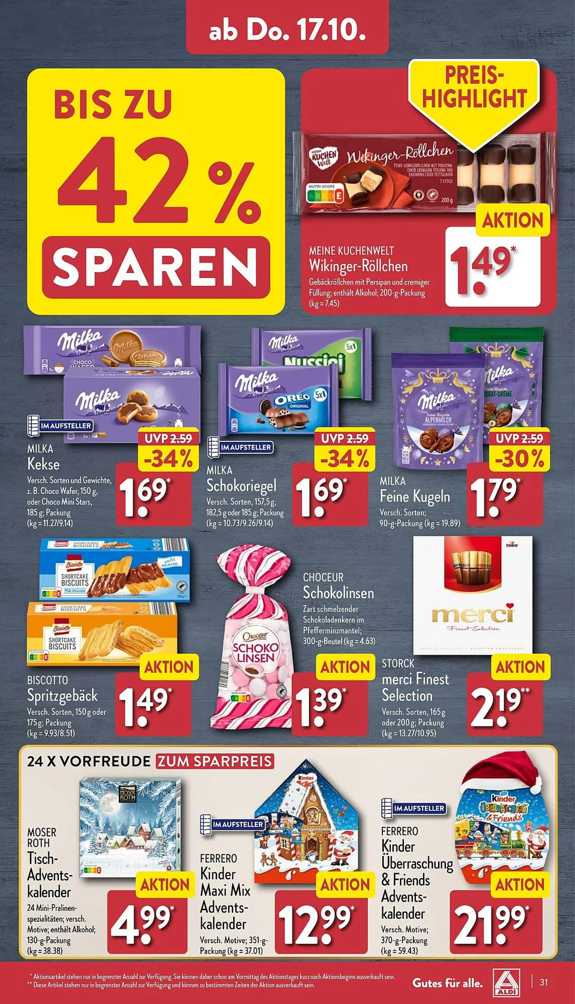 Aldi Nord Prospekt von 14. Oktober bis 19. Oktober 2024 - Prospekt seite 31