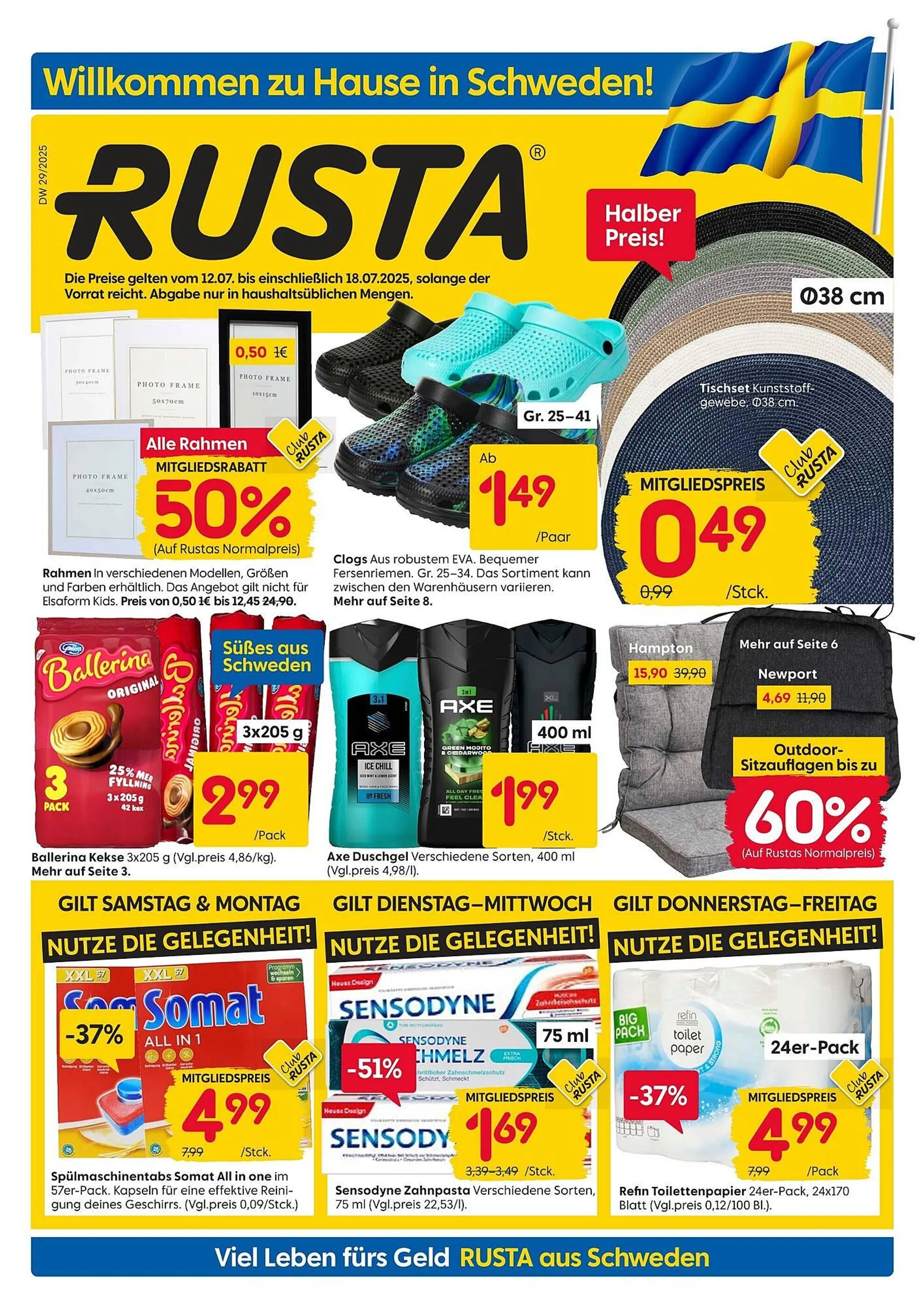 Rusta Prospekt von 12. Juli bis 18. Juli 2025 - Prospekt seite 1