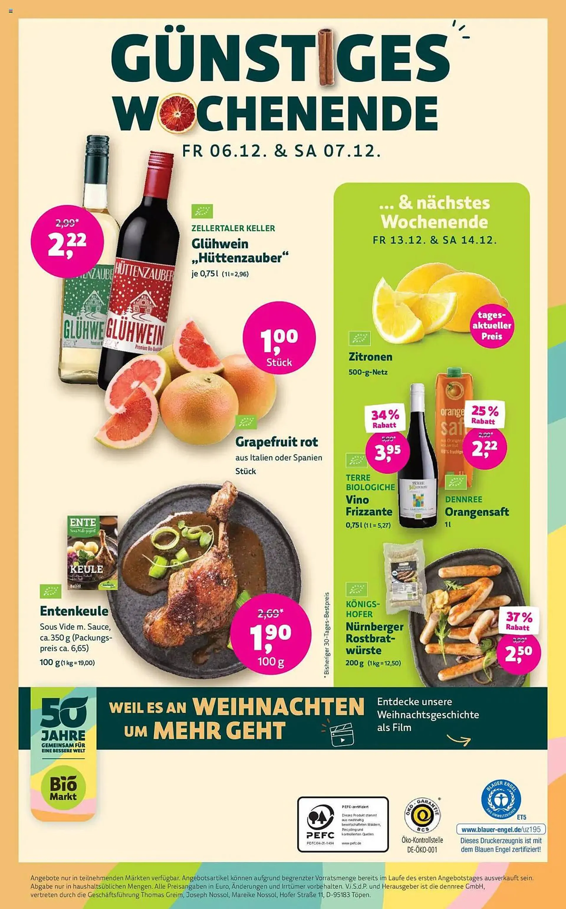 Biomarkt Prospekt von 4. Dezember bis 17. Dezember 2024 - Prospekt seite 16