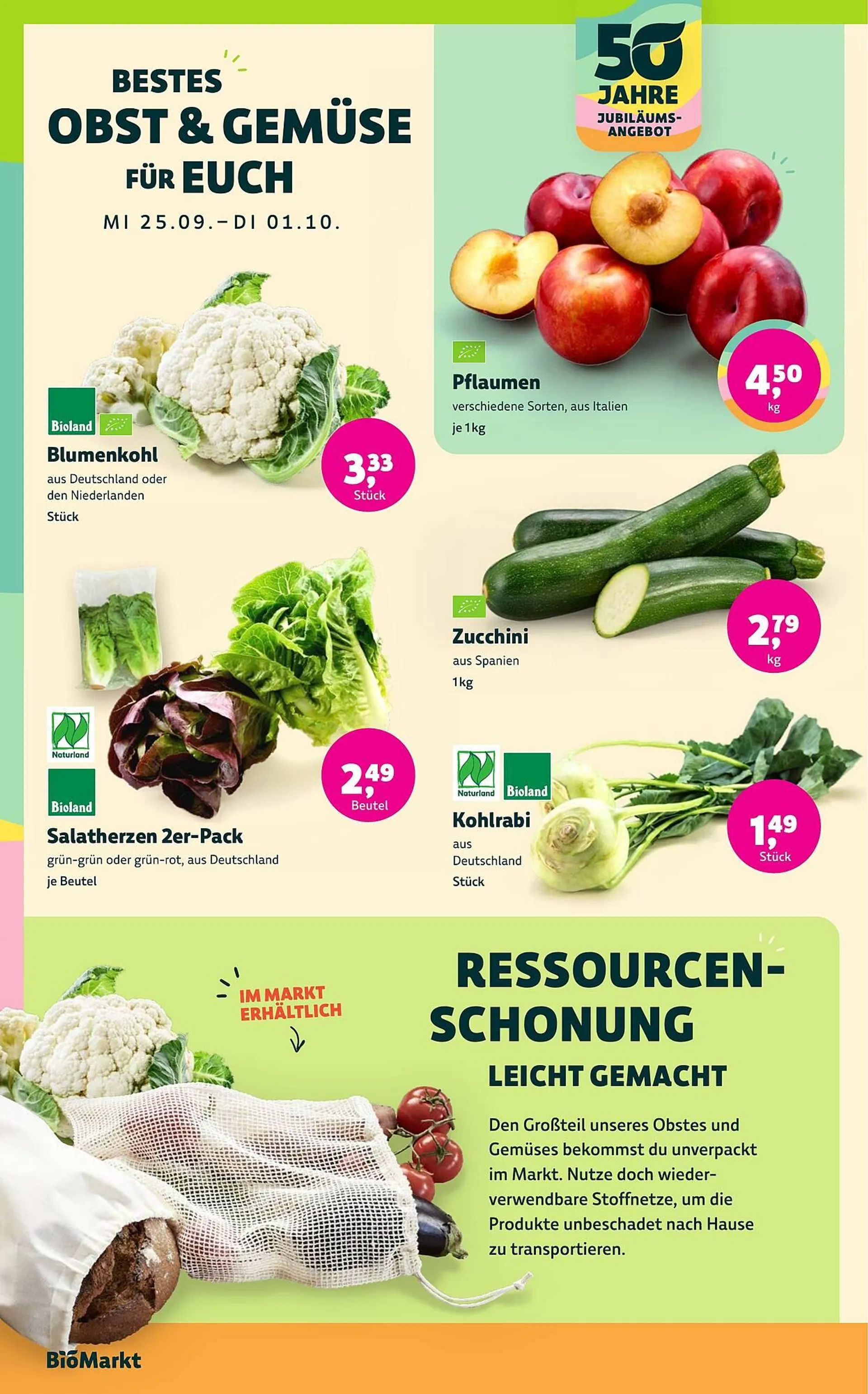 Landmann's Biomarkt Prospekt von 25. September bis 8. Oktober 2024 - Prospekt seite 2