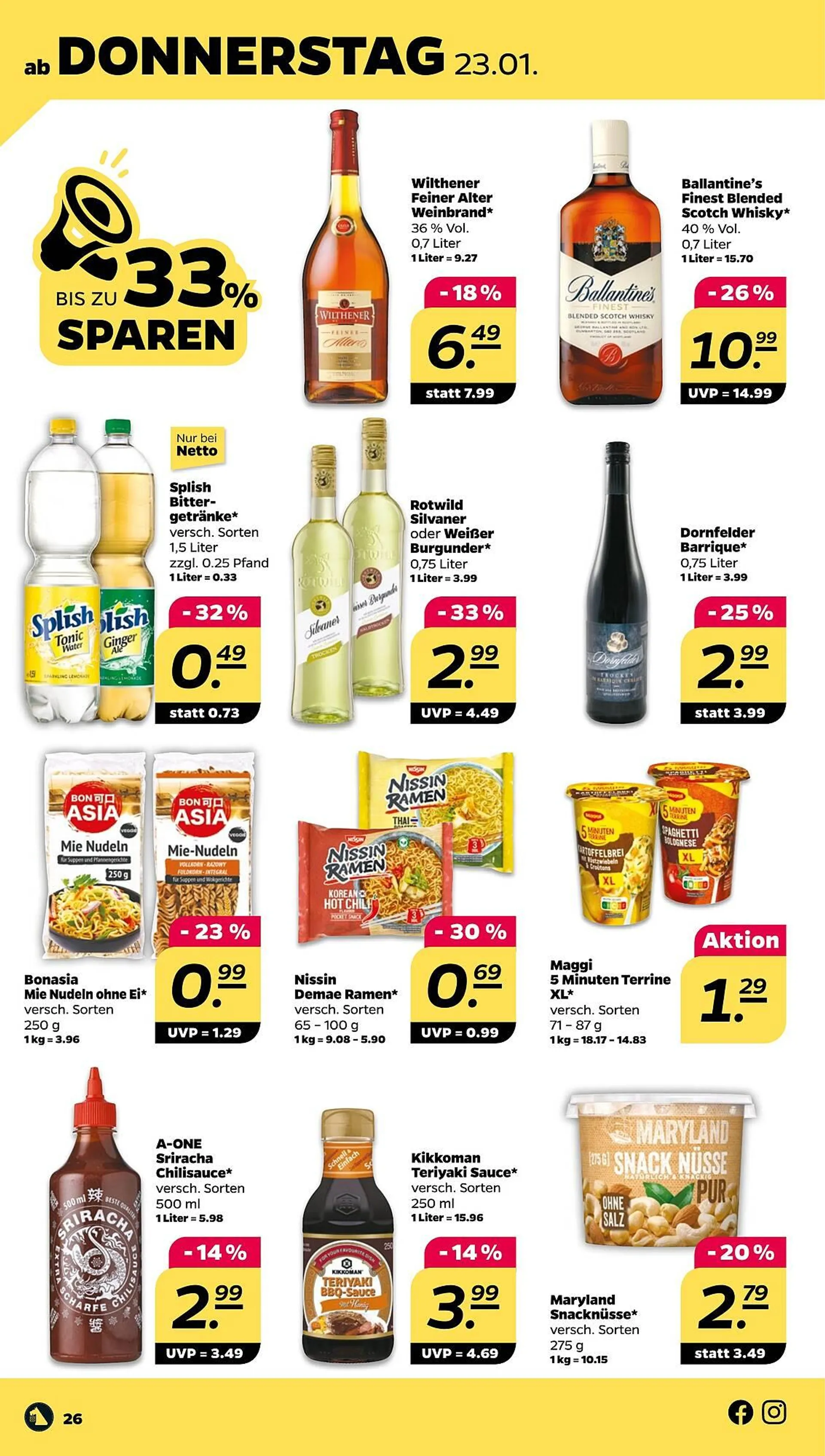 NETTO Prospekt von 20. Januar bis 25. Januar 2025 - Prospekt seite 26