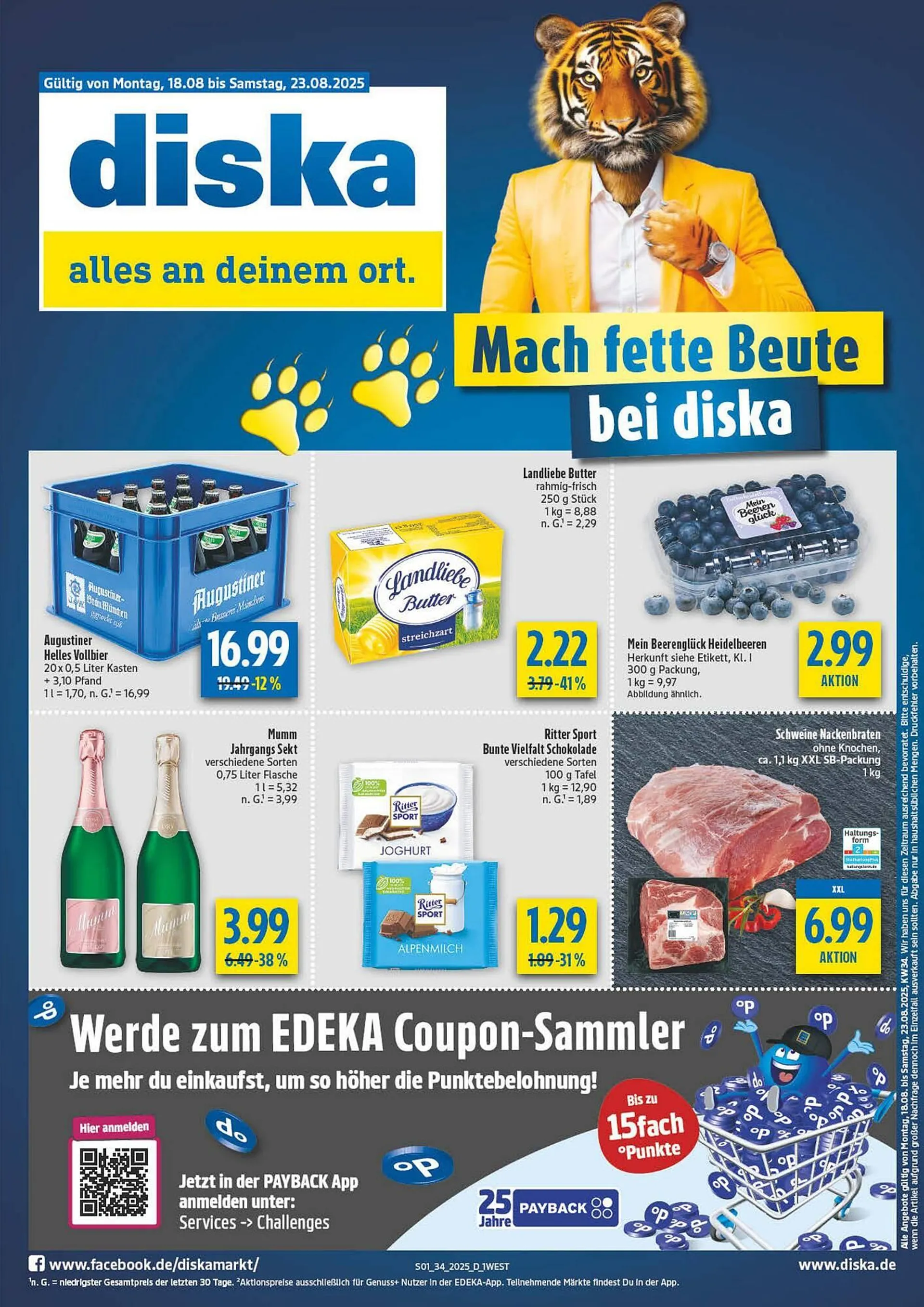 diska Prospekt von 18. August bis 23. August 2025 - Prospekt seite 1