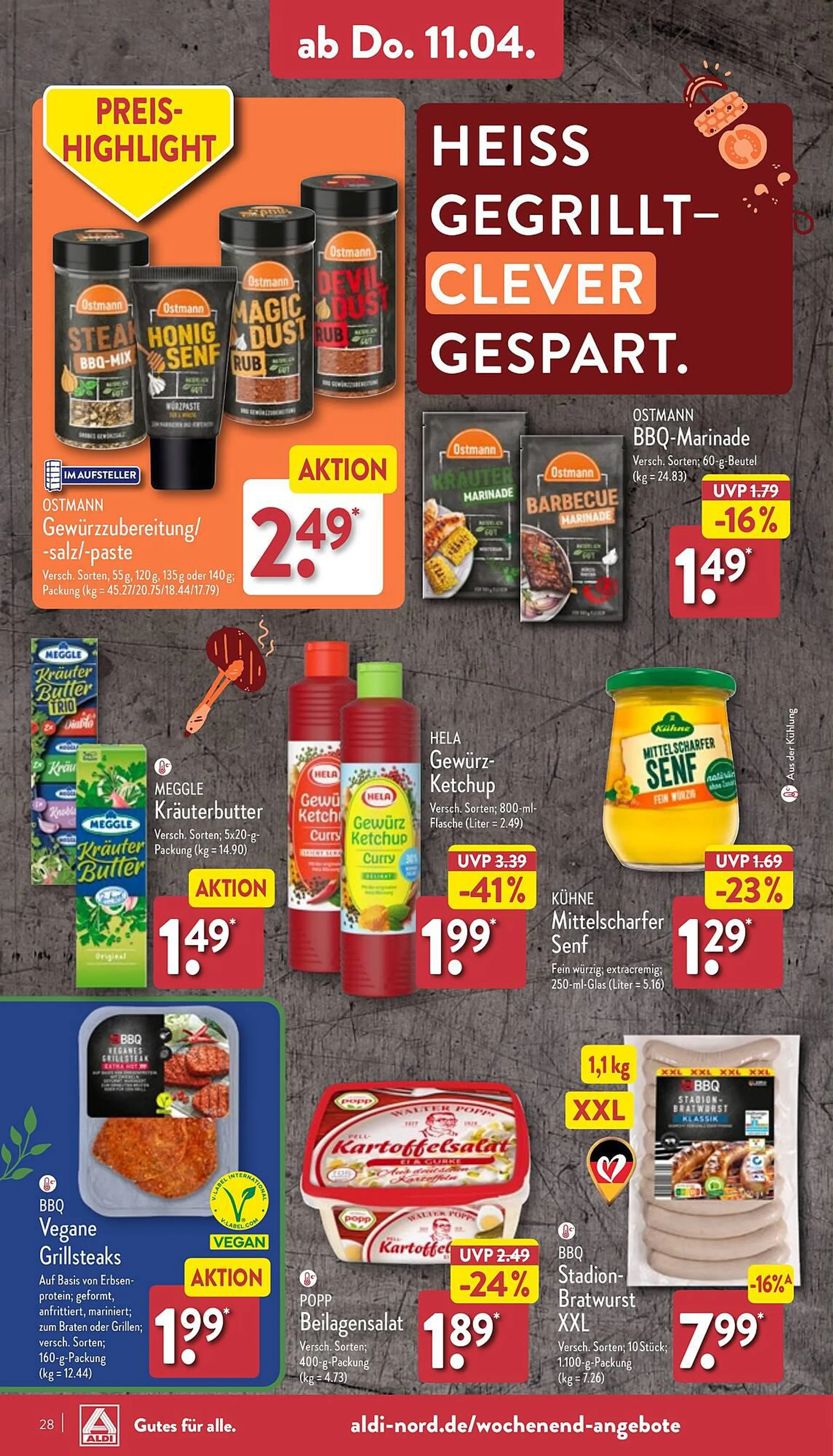 Aldi Nord Prospekt von 8. April bis 13. April 2024 - Prospekt seite 28