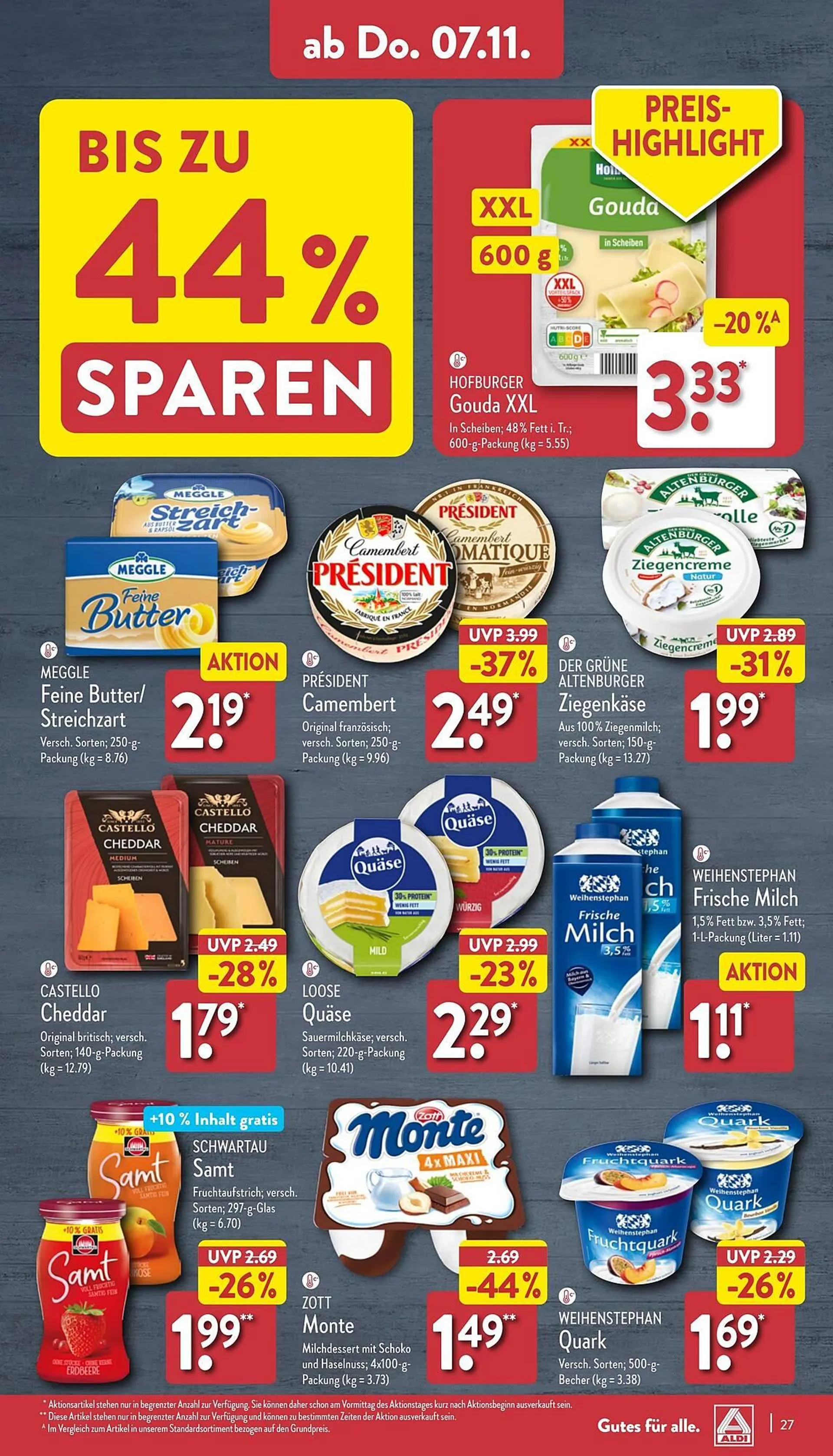 Aldi Nord Prospekt von 4. November bis 10. November 2024 - Prospekt seite 27