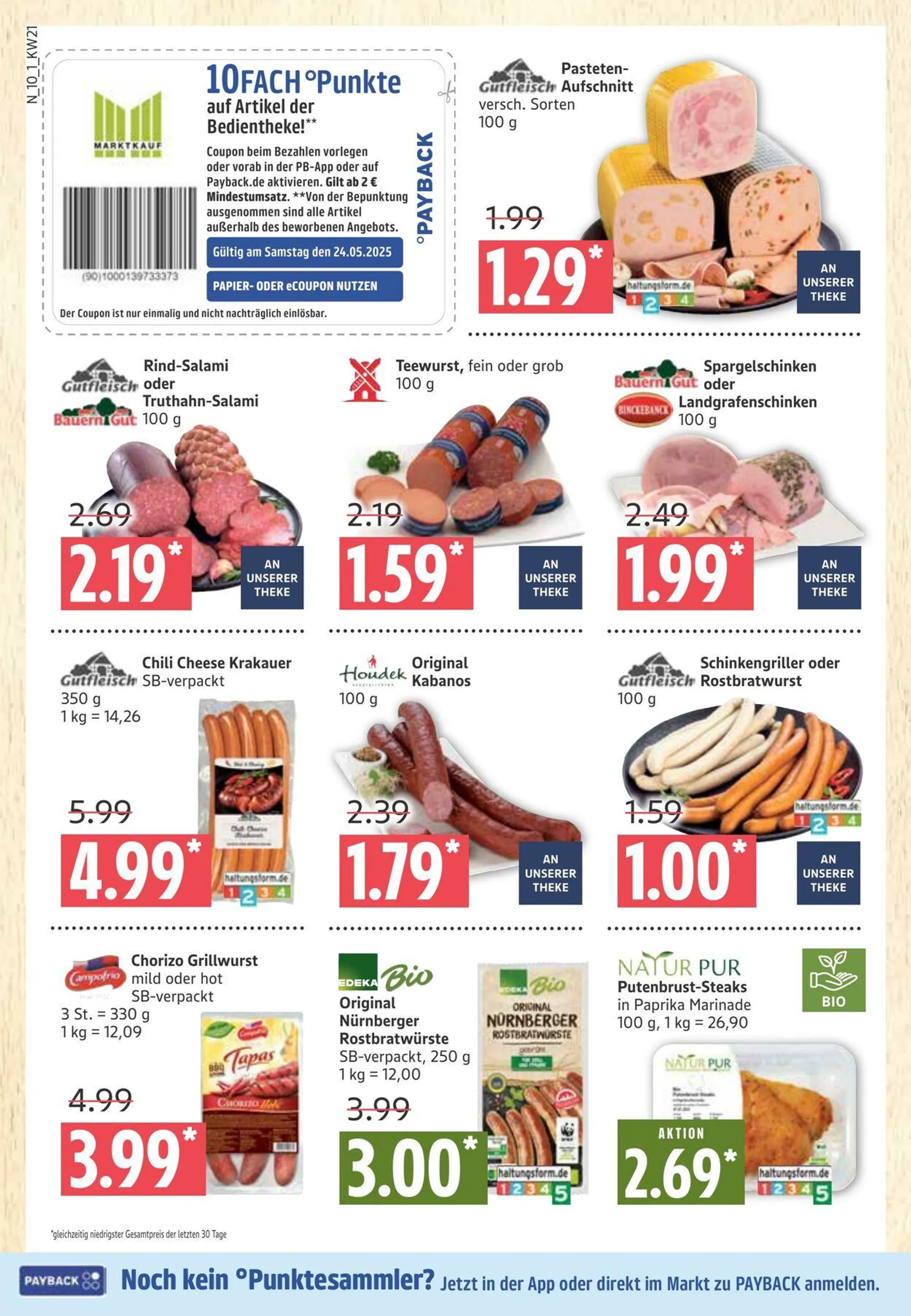 Marktkauf Aktueller Prospekt von 19. Mai bis 24. Mai 2025 - Prospekt seite 10