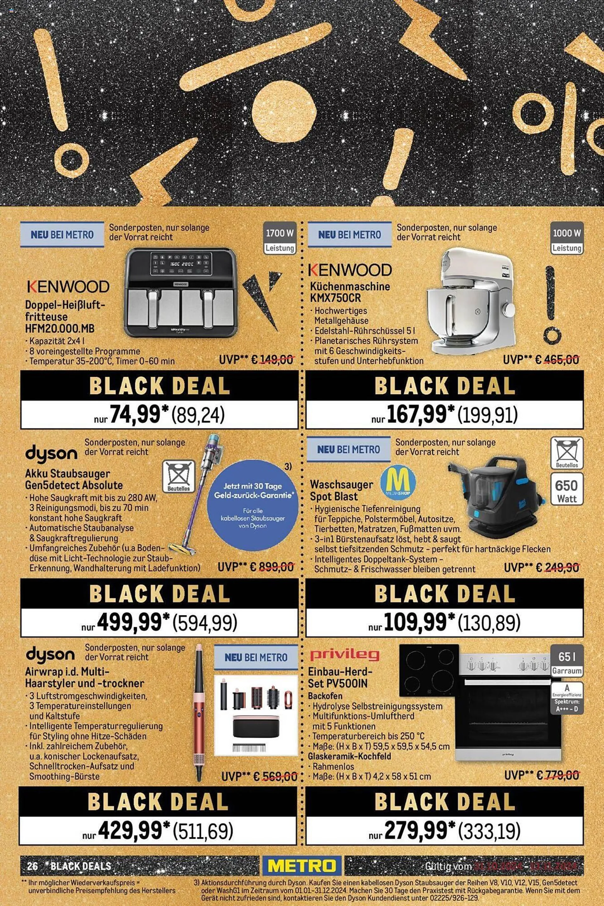 METRO Prospekt von 31. Oktober bis 13. November 2024 - Prospekt seite 26