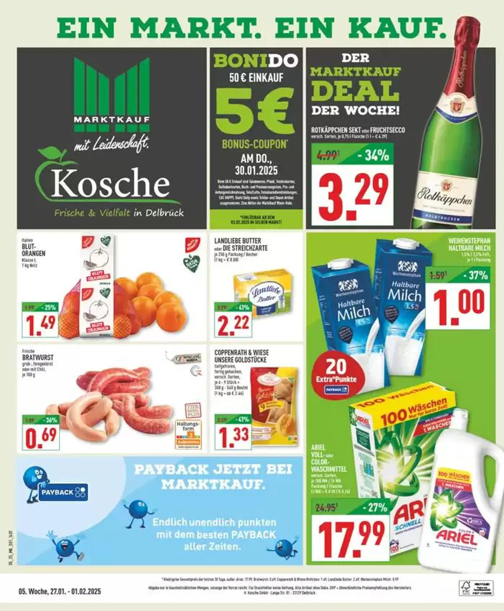 Jetzt sparen mit unseren Deals von 26. Januar bis 9. Februar 2025 - Prospekt seite 1