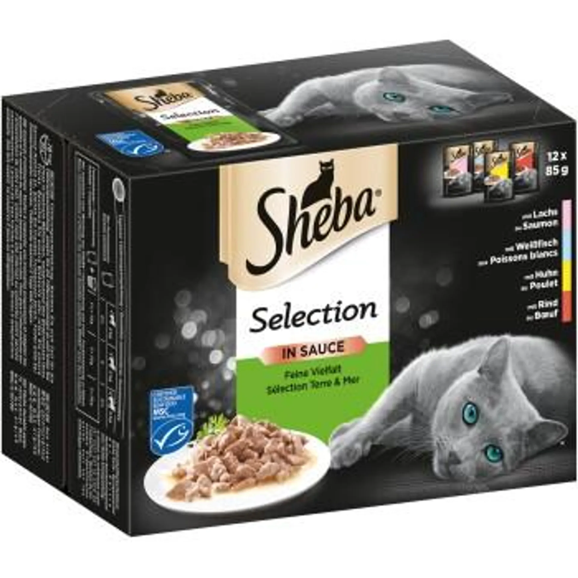 Sheba Selection in Sauce 12x85g Feine Vielfalt (MSC)