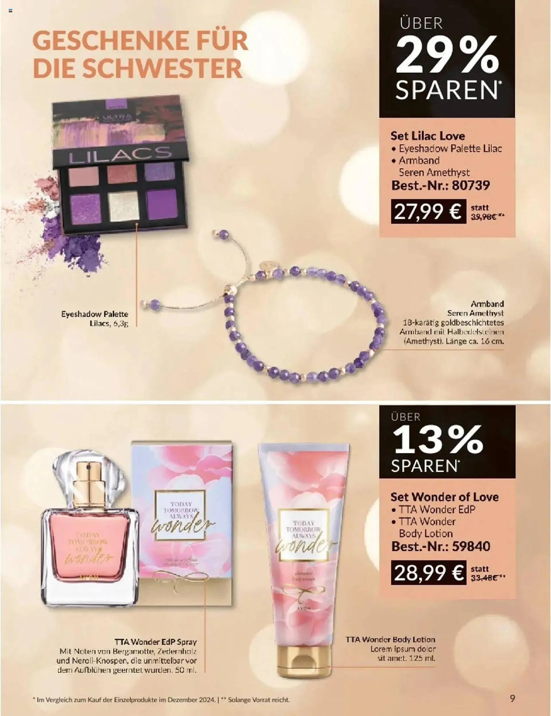 Avon Prospekt von 1. Dezember bis 19. Dezember 2024 - Prospekt seite 9