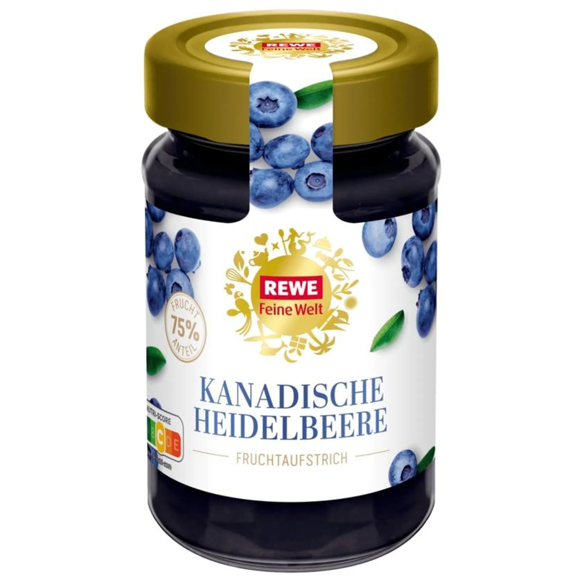 REWE Feine Welt Fruchtaufstrich Kanadische Heidelbeere 250g