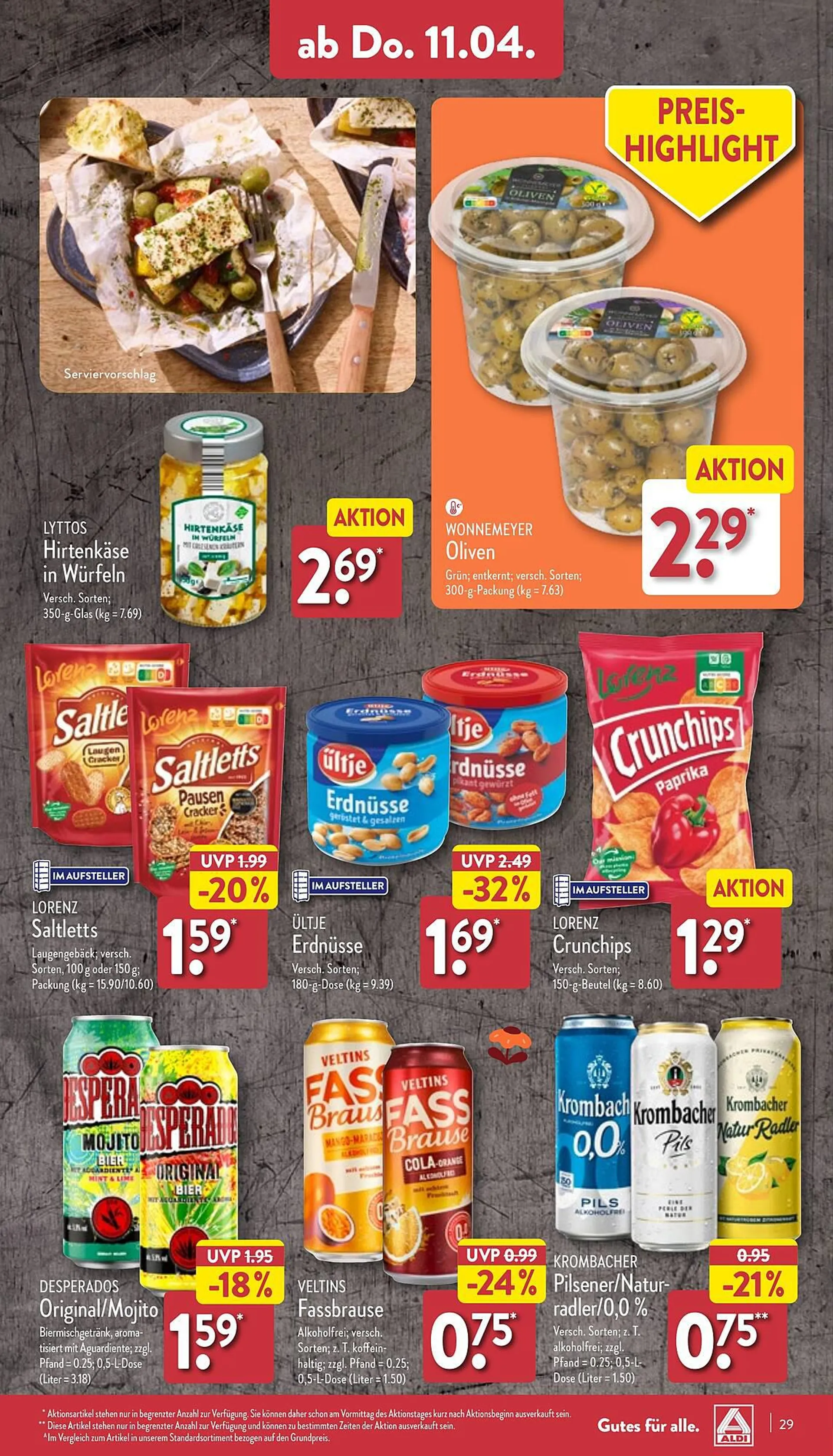 Aldi Nord Prospekt von 8. April bis 13. April 2024 - Prospekt seite 29