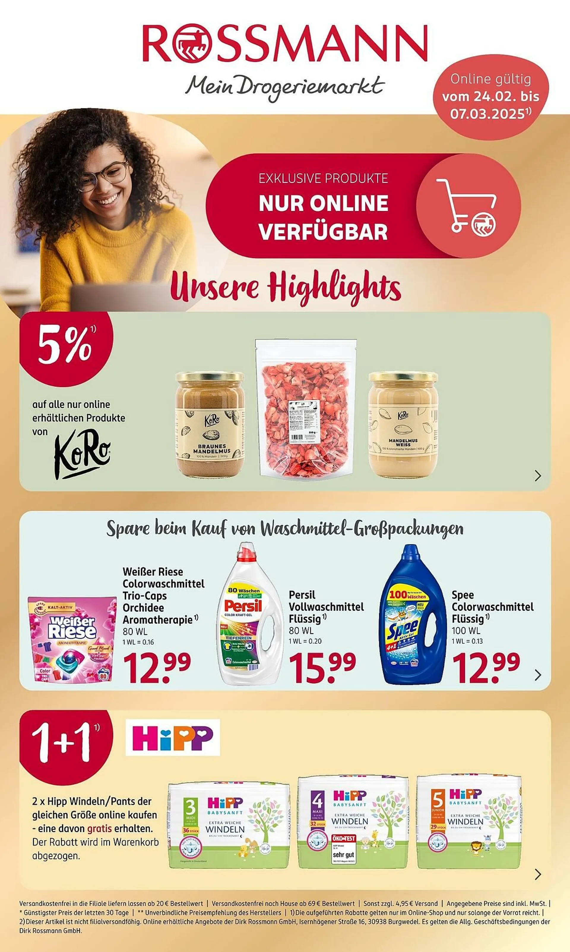 Rossmann Prospekt von 24. Februar bis 7. März 2025 - Prospekt seite 1