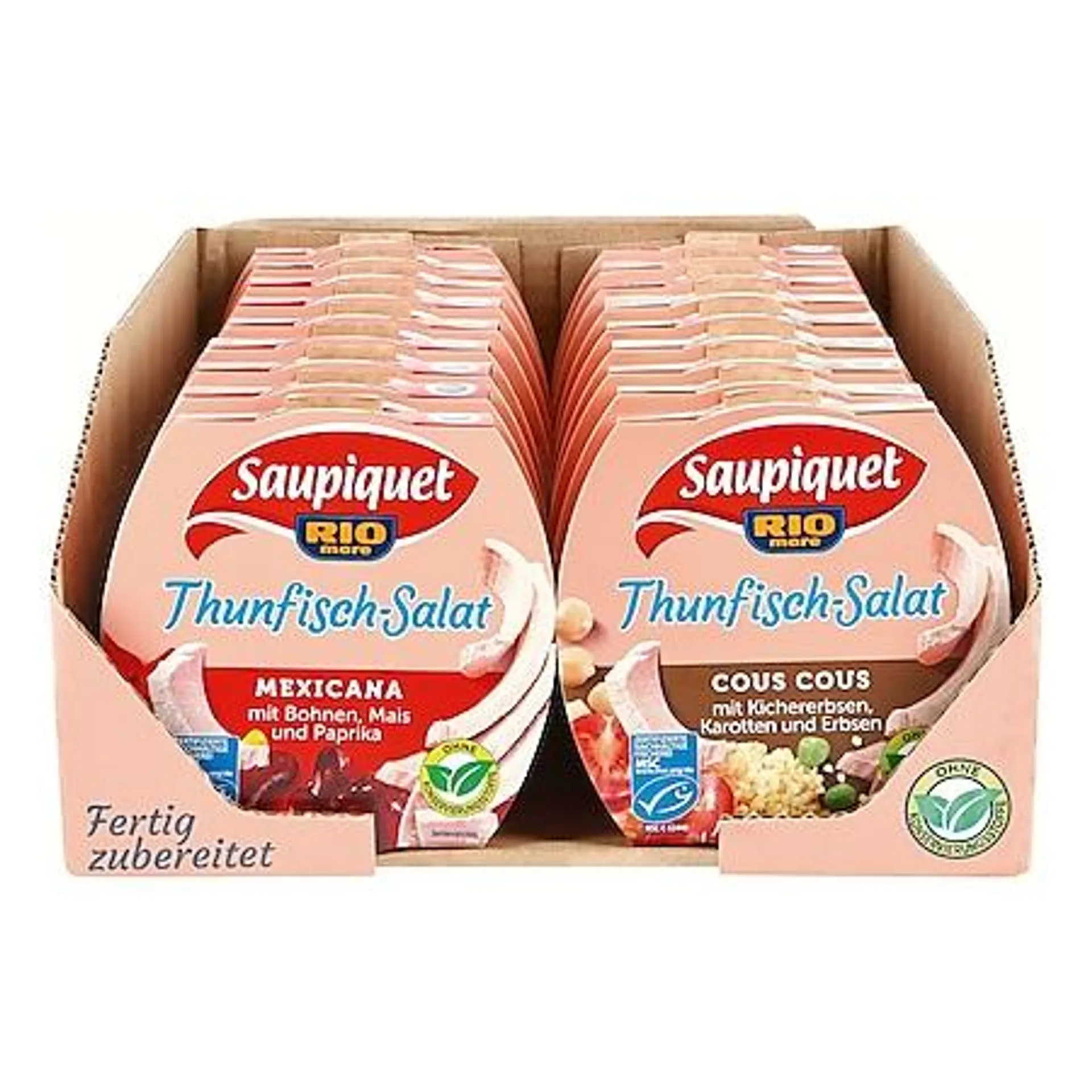 MSC Saupiquet Thunfisch Salat 160 g, verschiedene Sorten, 18er Pack