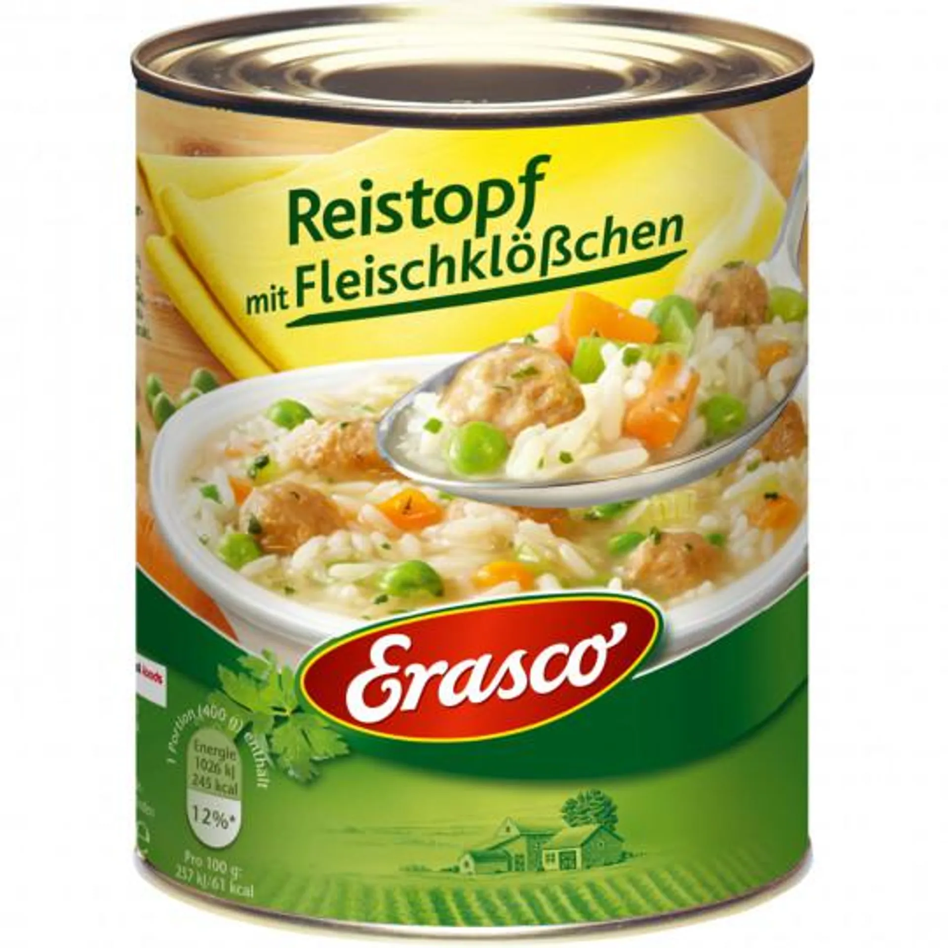 Erasco Reistopf mit Fleischklößchen 800G